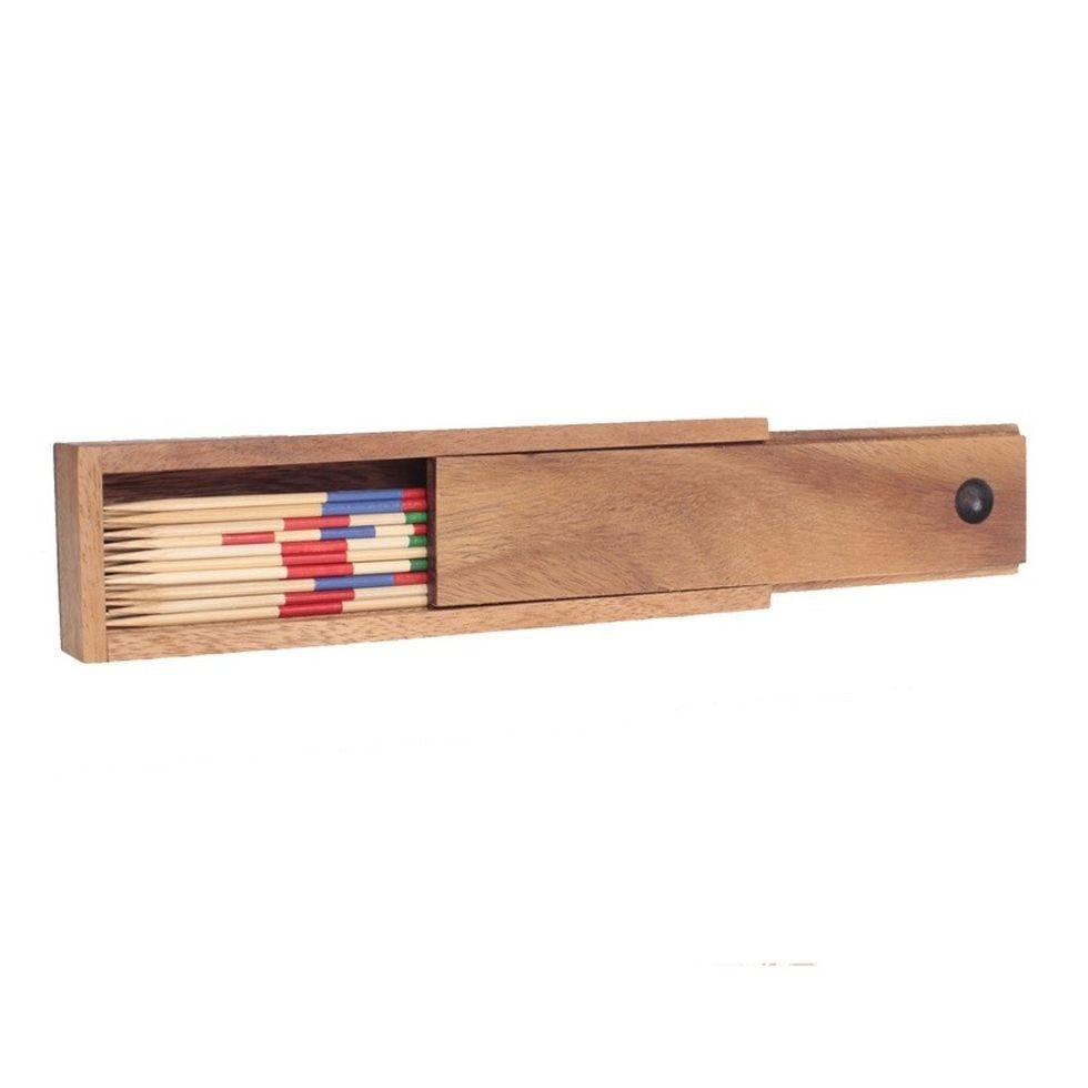 Philos Spiel, Mikado - 18 cm - in der Holzbox - Bambus - Semana Holz