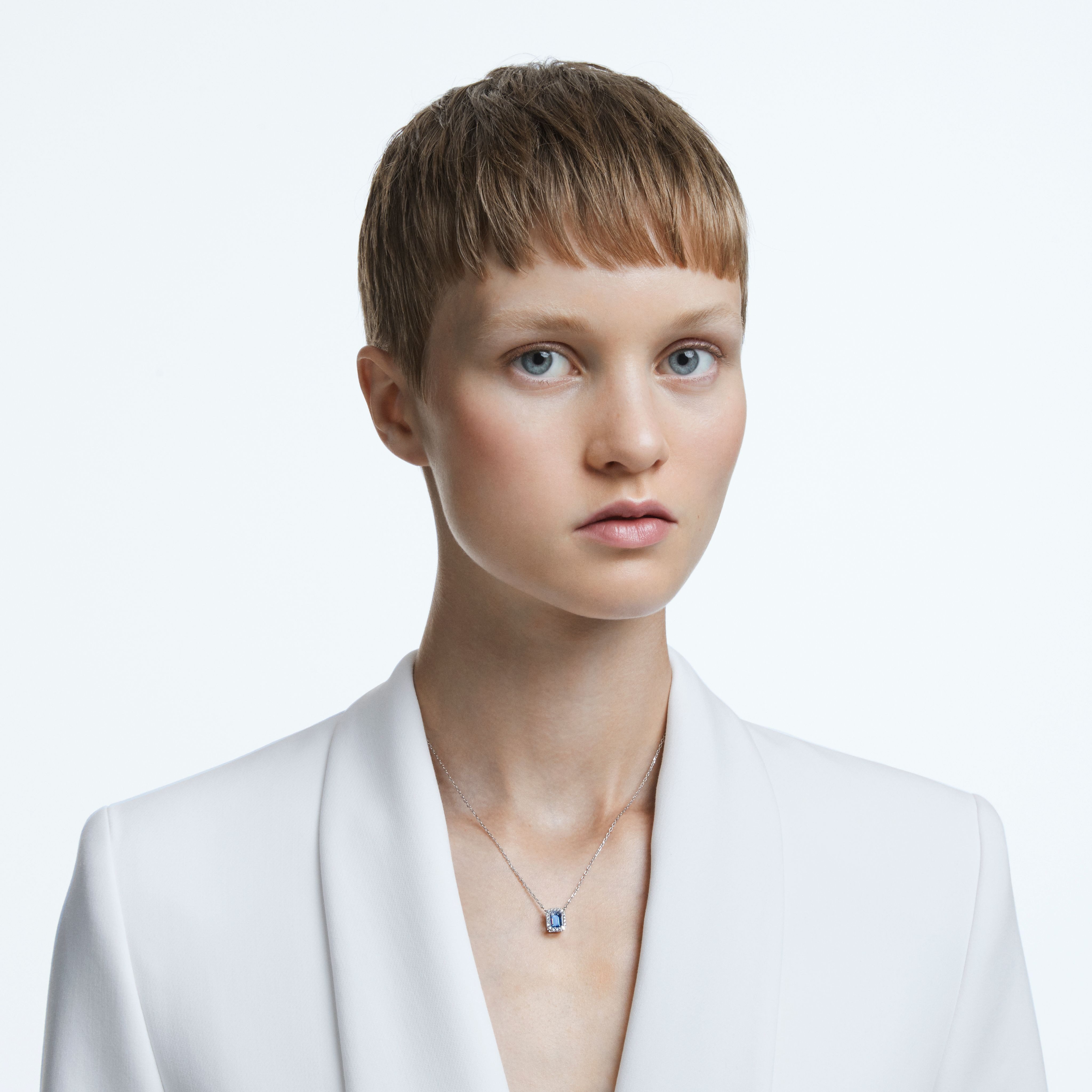 Swarovski Goldkette blau...