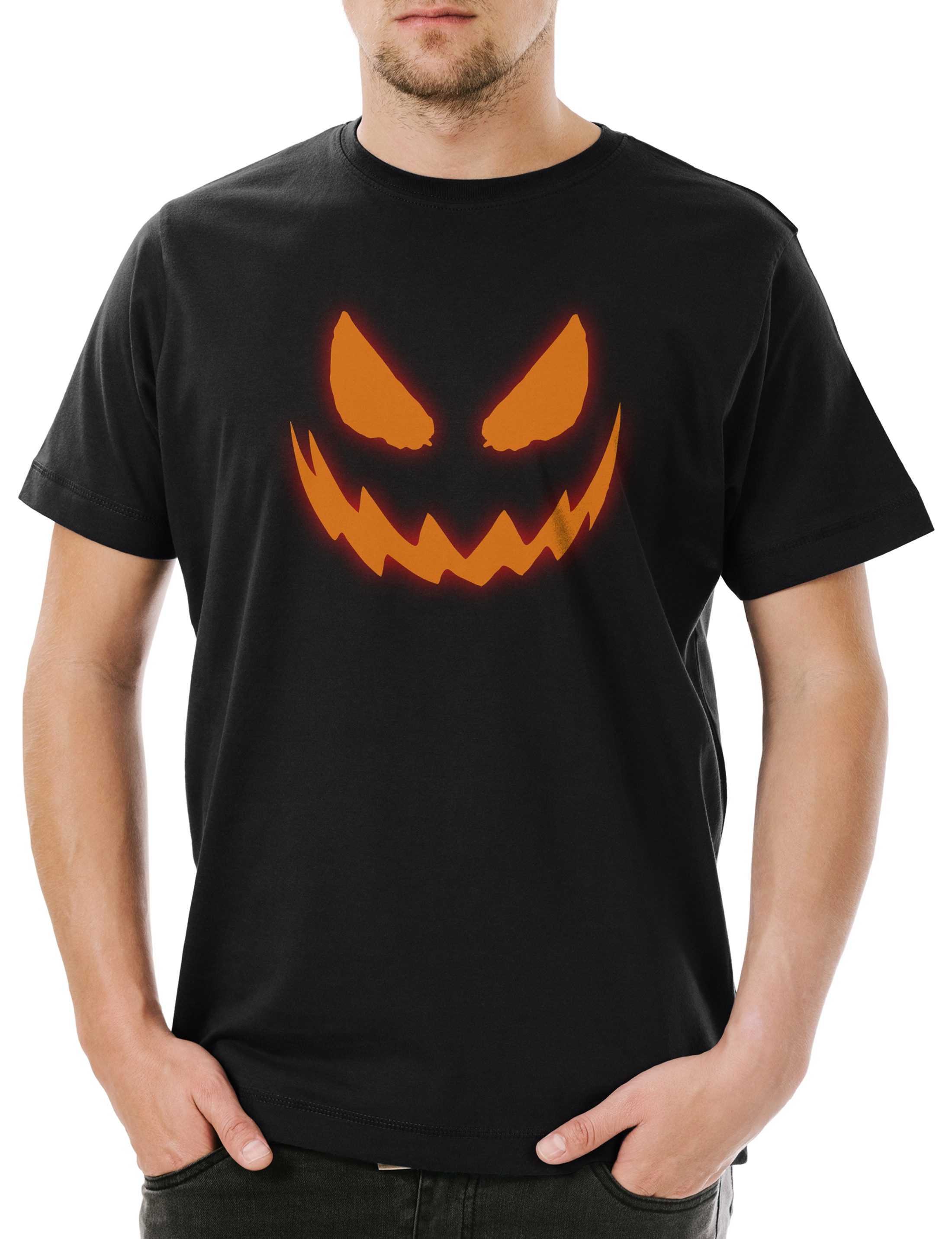 Urban Backwoods Print-Shirt Glowing Halloween Pumpkin günstig online kaufen