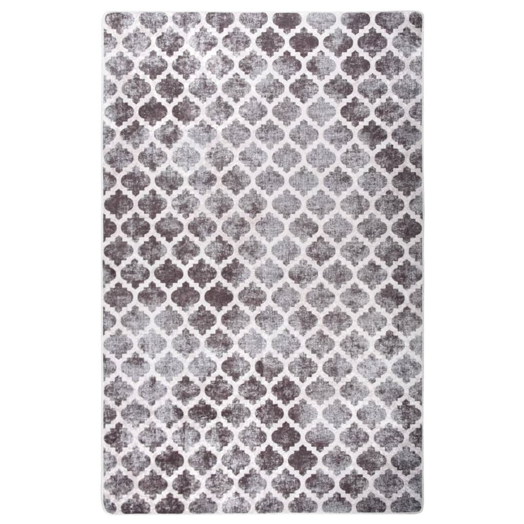 vidaXL Teppich 160 x 230 cm Teppich Waschbar 160x230 cm Mehrfarbig Rutschfest Teppich, Höhe: 0 mm