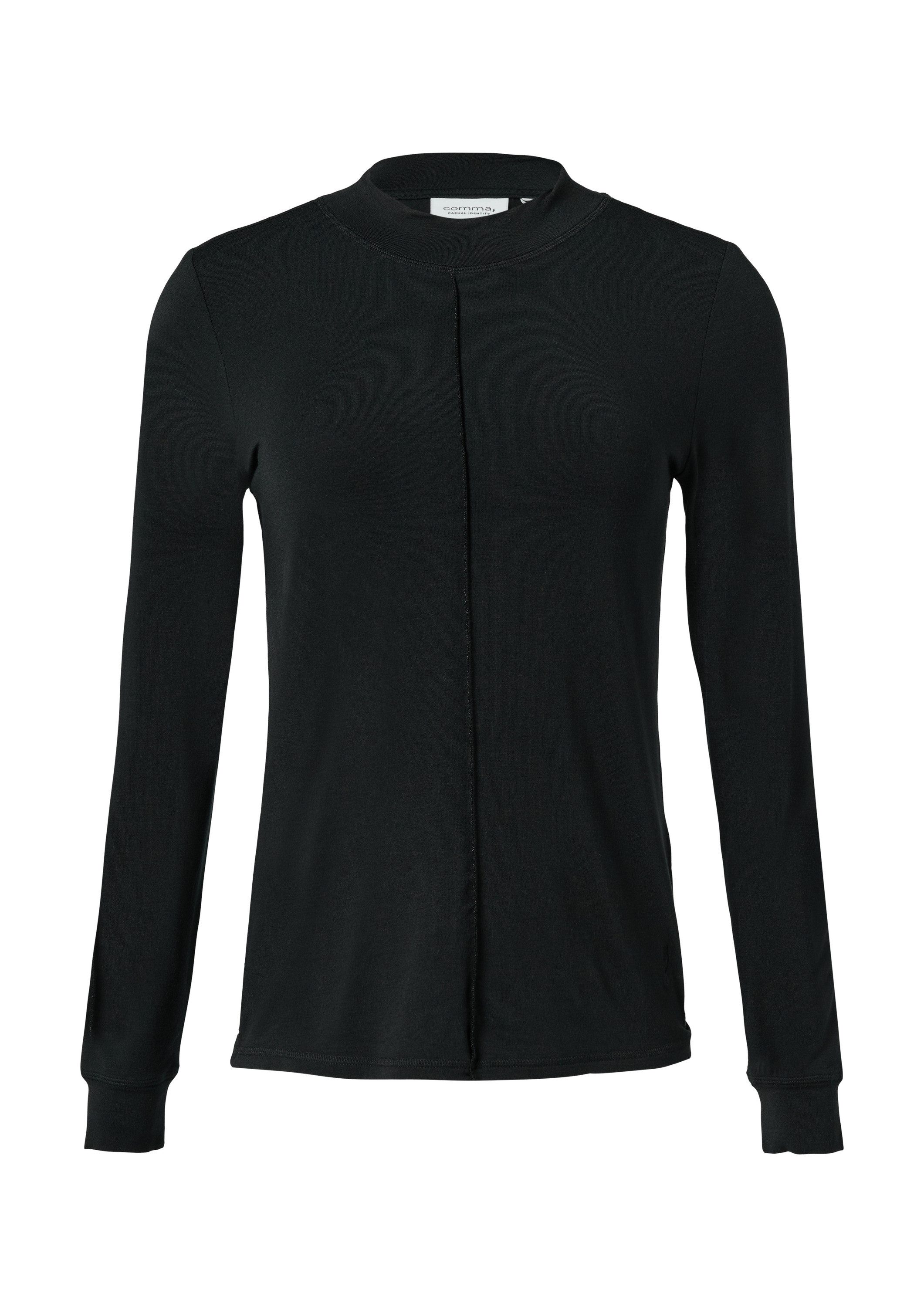 comma Langarmshirt T-Shirt Langarmshirt mit Nahtdetail günstig online kaufen