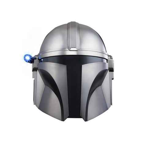 Hasbro Kostüm Star Wars - The Black Series – THE MANDALORIAN – elektronischer Helm mit abnehmbarer Lampe