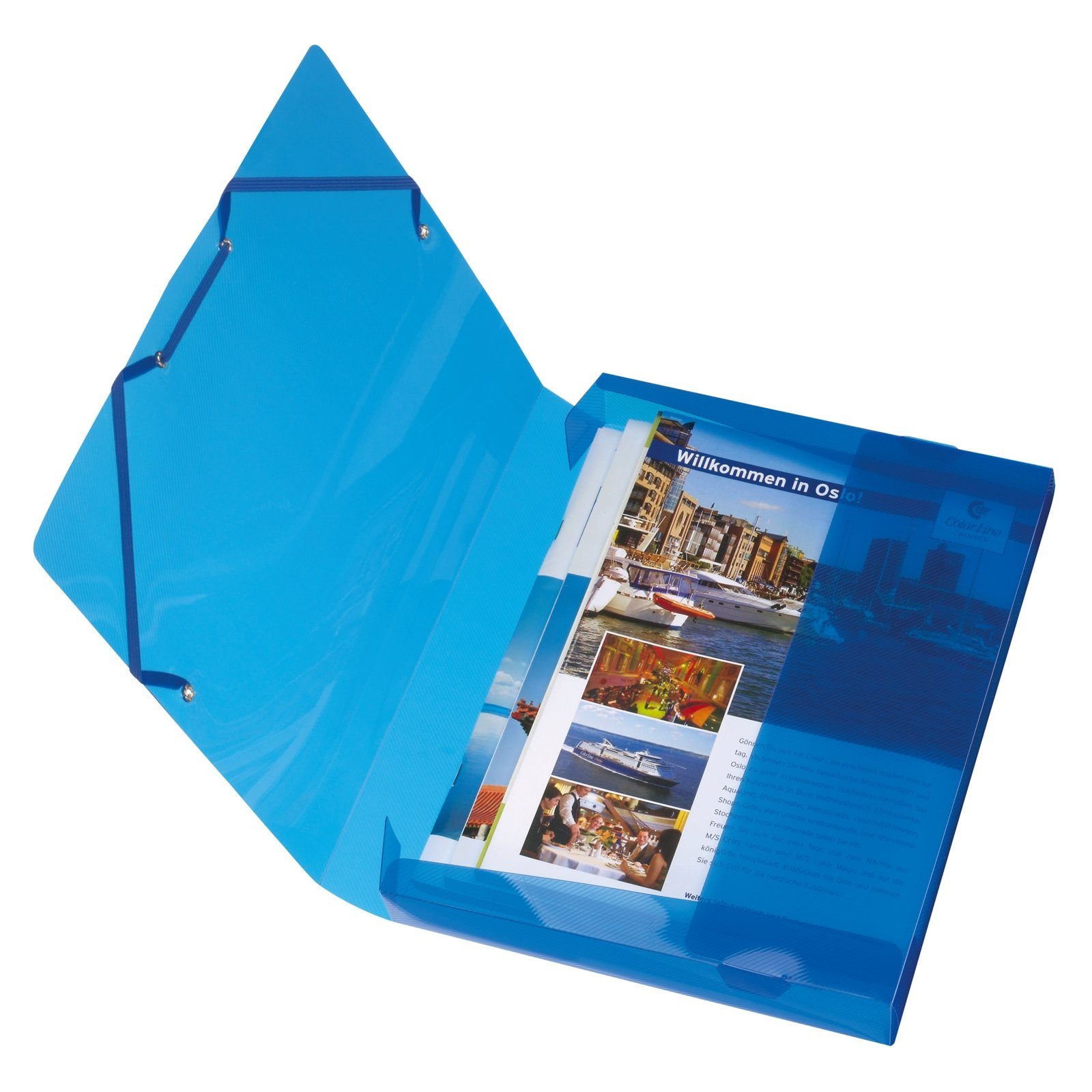 Hefter Heftbox A4 1 Stück Blau