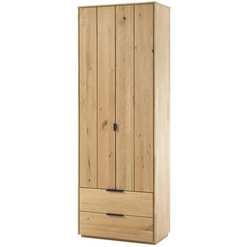 Lomadox Garderoben-Set LESKO-52, (Spar-Set, 4-St), mit Garderobenschrank, Paneele, Bank in Massivholz Eiche