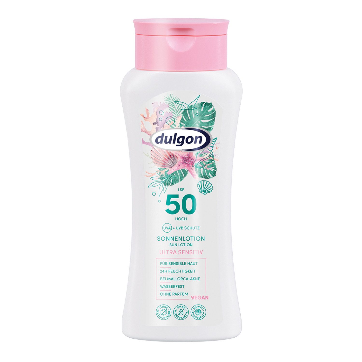 Sonnenschutzcreme Sonnenlotion Ultra Sensitiv LSF 50, wasserfest, vegan, 200ml