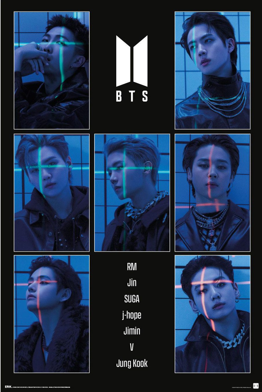 Poster BTS - Collage Black - günstig online kaufen