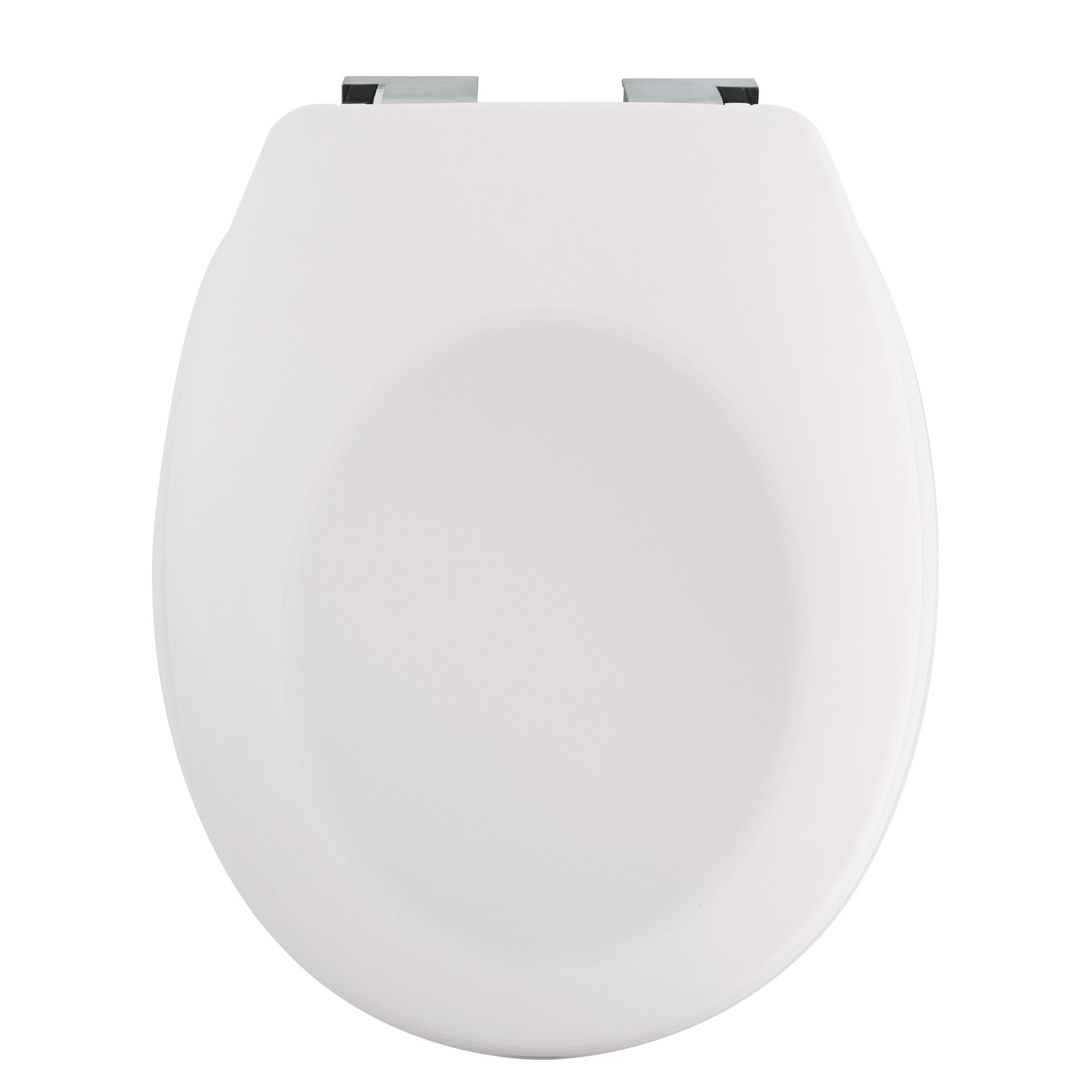 Toilettendeckel matt Soft bruchsicher, Premium Duroplast Kunststoff, Trendfarben Absenkautomatik, oval, Close aus neue Stabilität, weiß langlebig, NEELA, leichtem WC-Sitz hohe angesagter spirella in Optik,