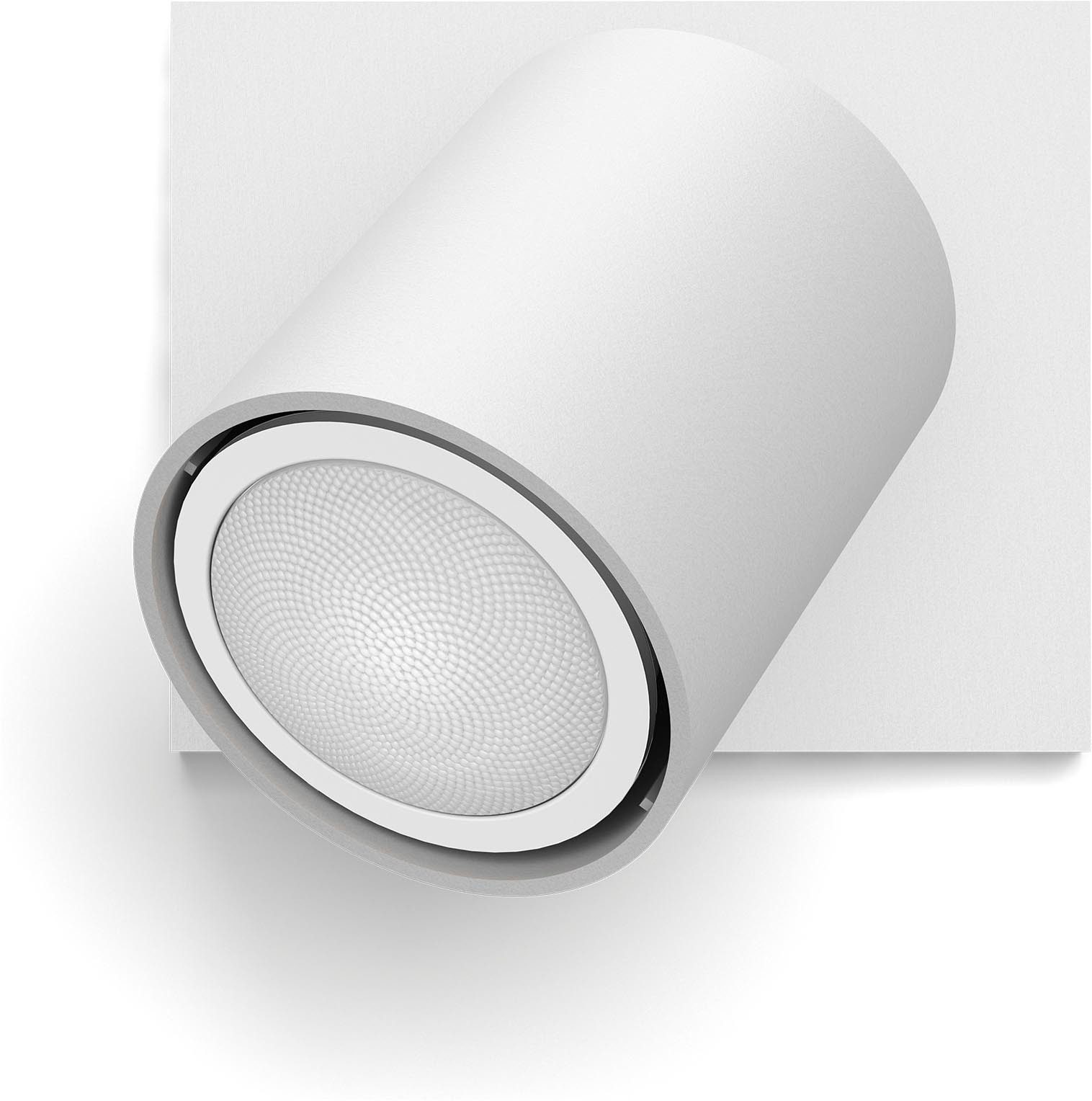 Philips Hue LED Deckenspot White Ambiance Runner 1er Aufbauspot, Abschaltautomatik, Bluetooth, CCT - über Fernbedienung, Dimmfunktion, Einschlafhilfe, Farbsteuerung, Farbwechsel, Memory, nach Trennung vom Netz, Nachtlichtfunktion, Smart Home, Timerfunktion, Weckerfunktion, dimmbar über Fernbedienung, mehrere Helligkeitsstufen, LED wechselbar, warmweiß - kaltweiß, Steuerbar per App und Stimme, Smart Home fähig, Weißtöne einstellbar
