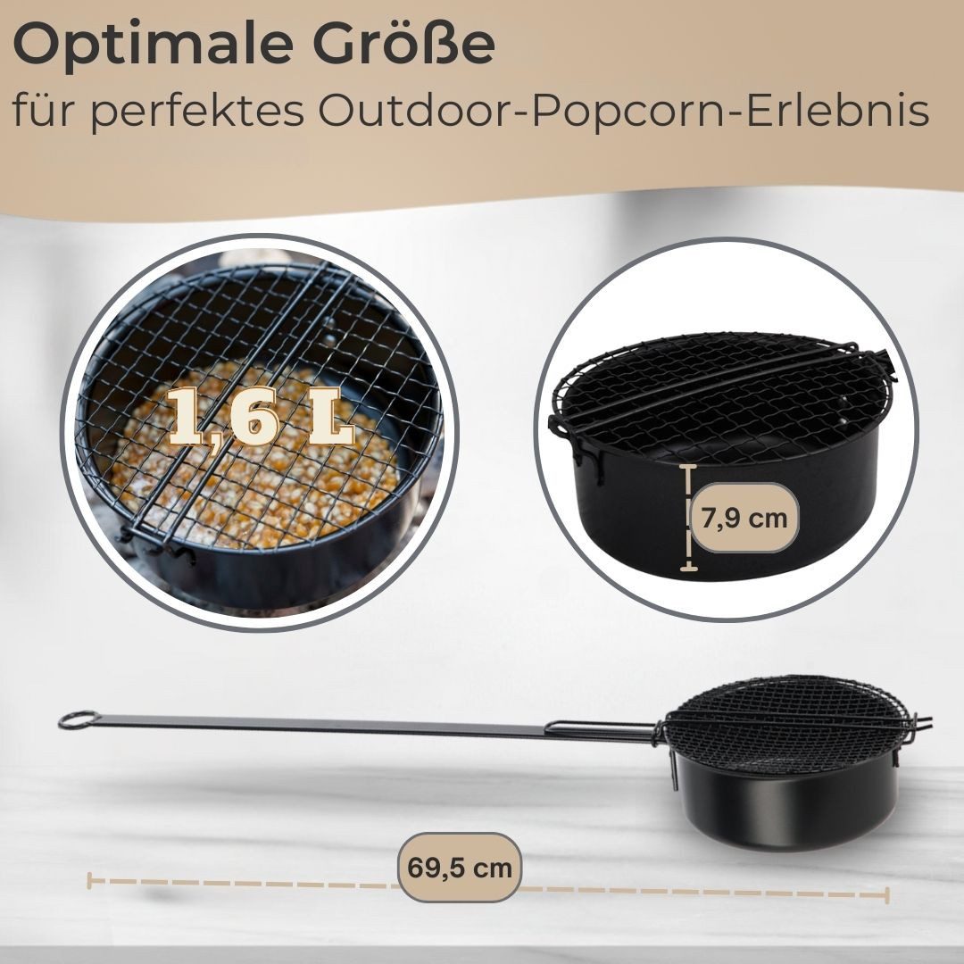 Topanbieter999 Popcorn-Pfanne, Edelstahl