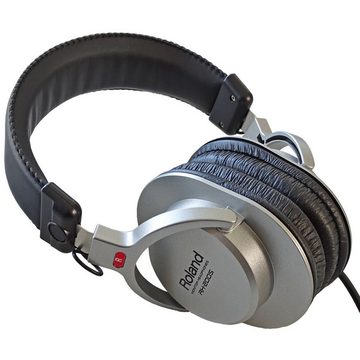 Roland Audio Roland RH-200S Silver + 3m Verlängerungskabel HiFi-Kopfhörer (Keine, Keine)