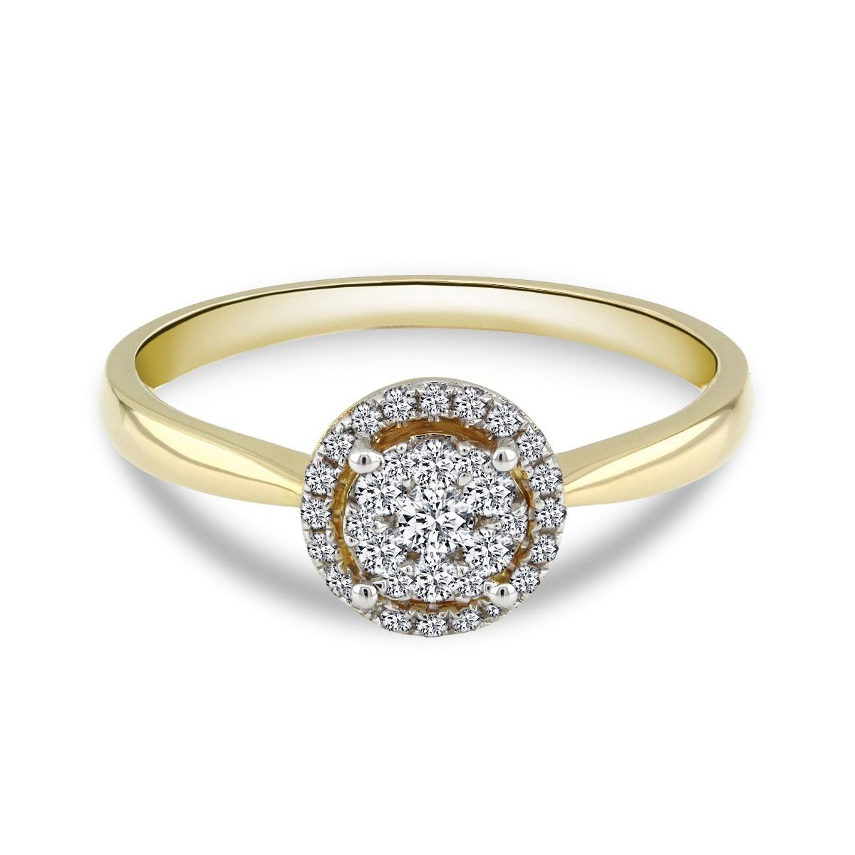 Adam & Eve Diamantring mit 33 Brillanten 0.21ct. 585/- Gold