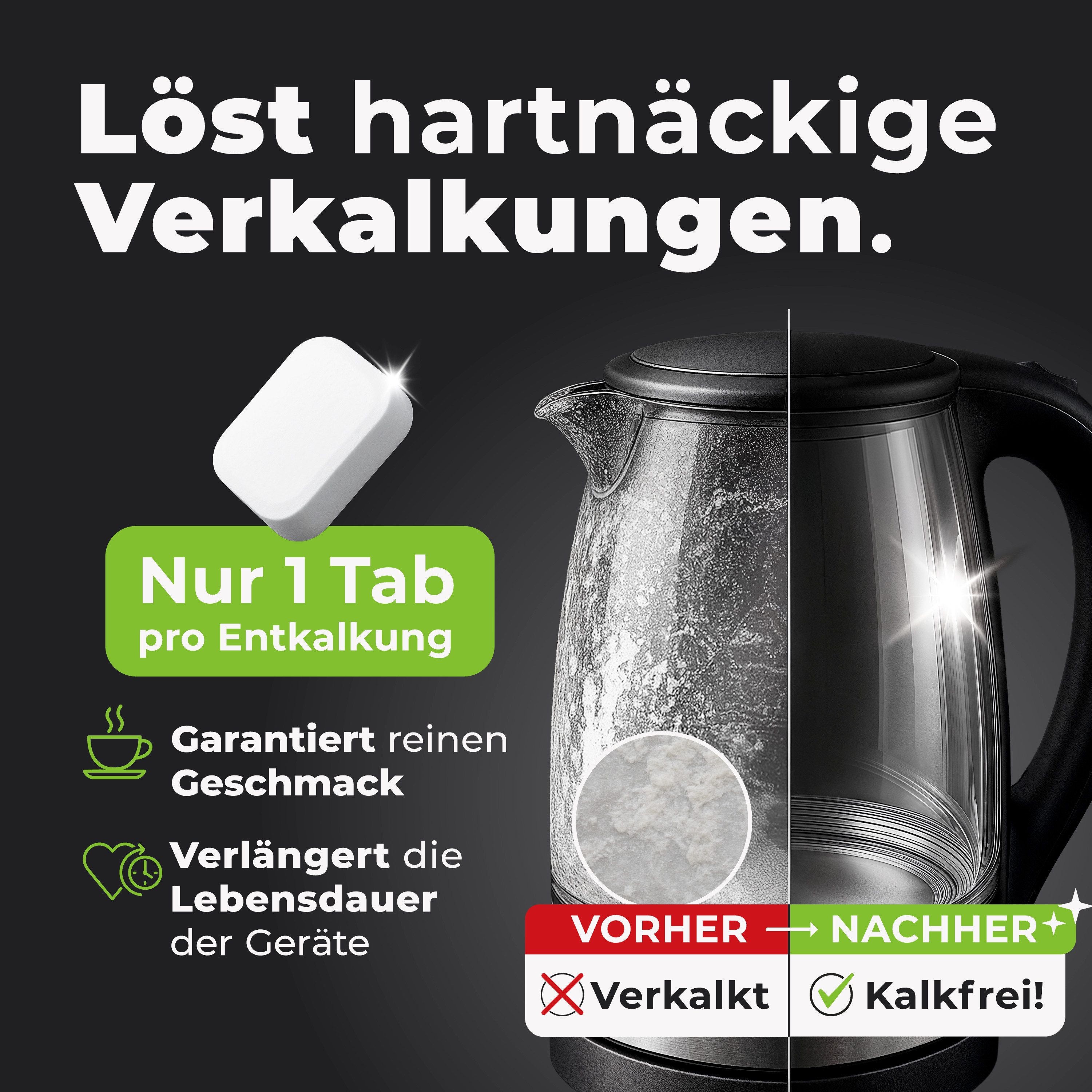 CLENESSO Entkalkungstabletten (für Kaffeevollautomaten und diverse Haushaltsgeräte)