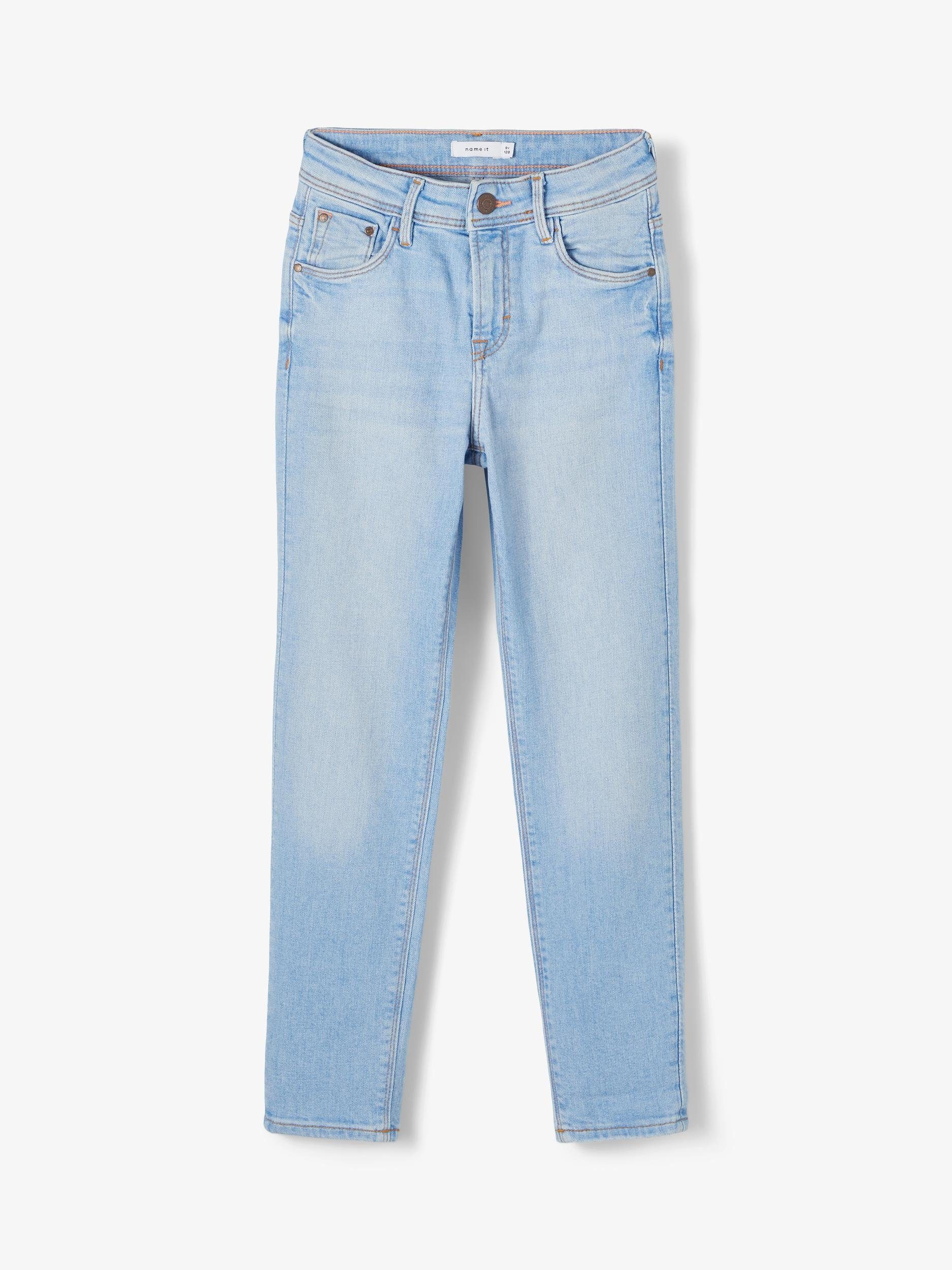 Name It 5-Pocket-Jeans Mädchen NKFROSE DNMTIPS1451HW MOM PANT BET NOOS in Unifarbe – Bild 4 von 5