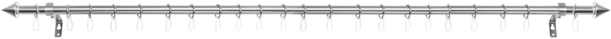 Gardinenstange Kegel, LICHTBLICK ORIGINAL, Ø 16 mm, 1-läufig, Fixmaß, mit Bohren, verschraubt, Metall