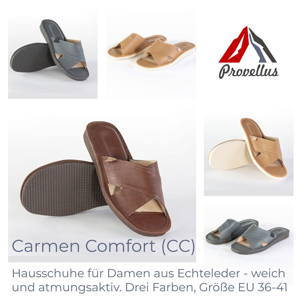 Damen Hausschuhe Merinoleder – Rutschfest & bequem – Made in Germany Hausschuh