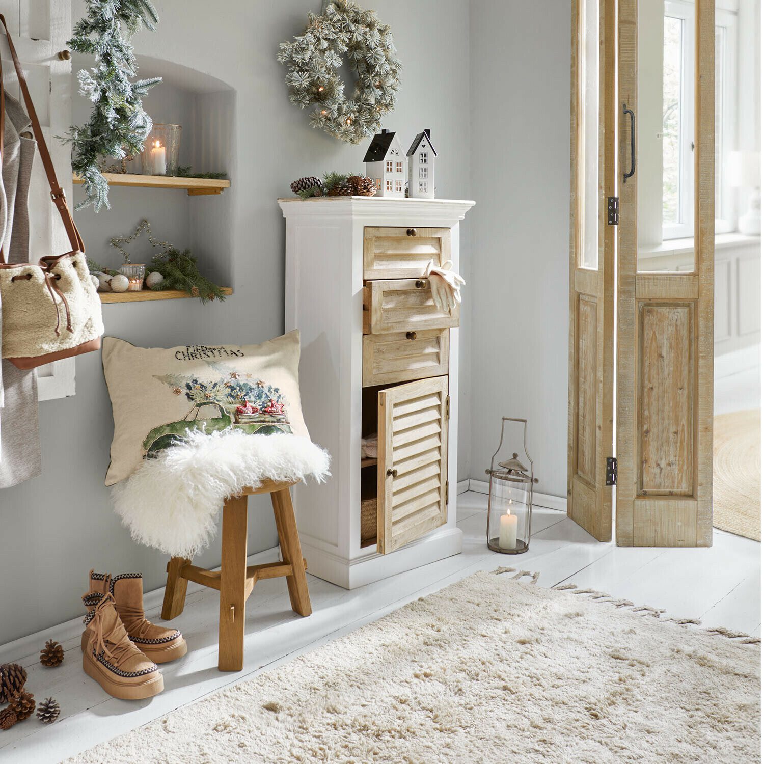 Mirabeau Kommode Kommode Nivorel antikweiß/braun