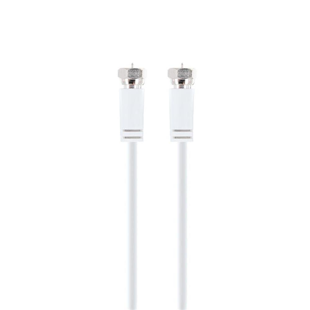 Schwaiger KVCHQ150532 SAT-Kabel, SAT Anschlusskabel, 90 dB, 15m, weiß, Antennenkabel, Koaxialkabel, F-Stecker