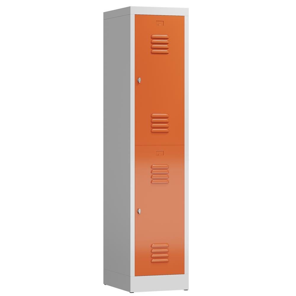 Spind ClassiX Garderobenschrank, 1 Abteil doppelstöckig, 1800 x 415 x 500 mm