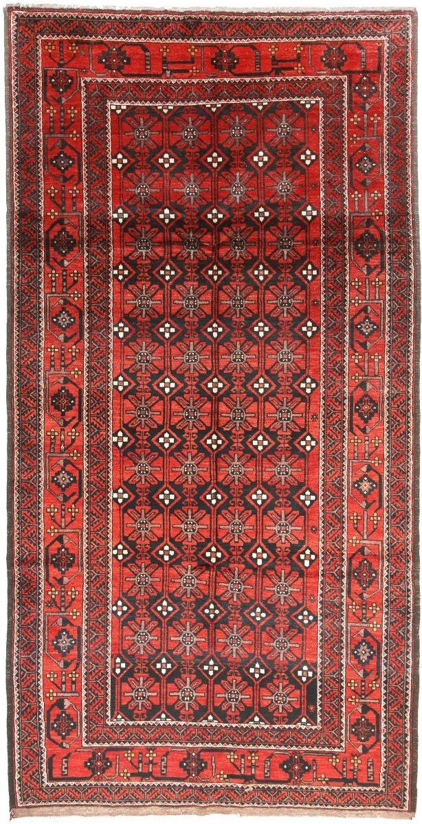 Orientteppich Belutsch 144x304 Handgeknüpfter Orientteppich Läufer, Nain Trading, rechteckig, Höhe: 6 mm