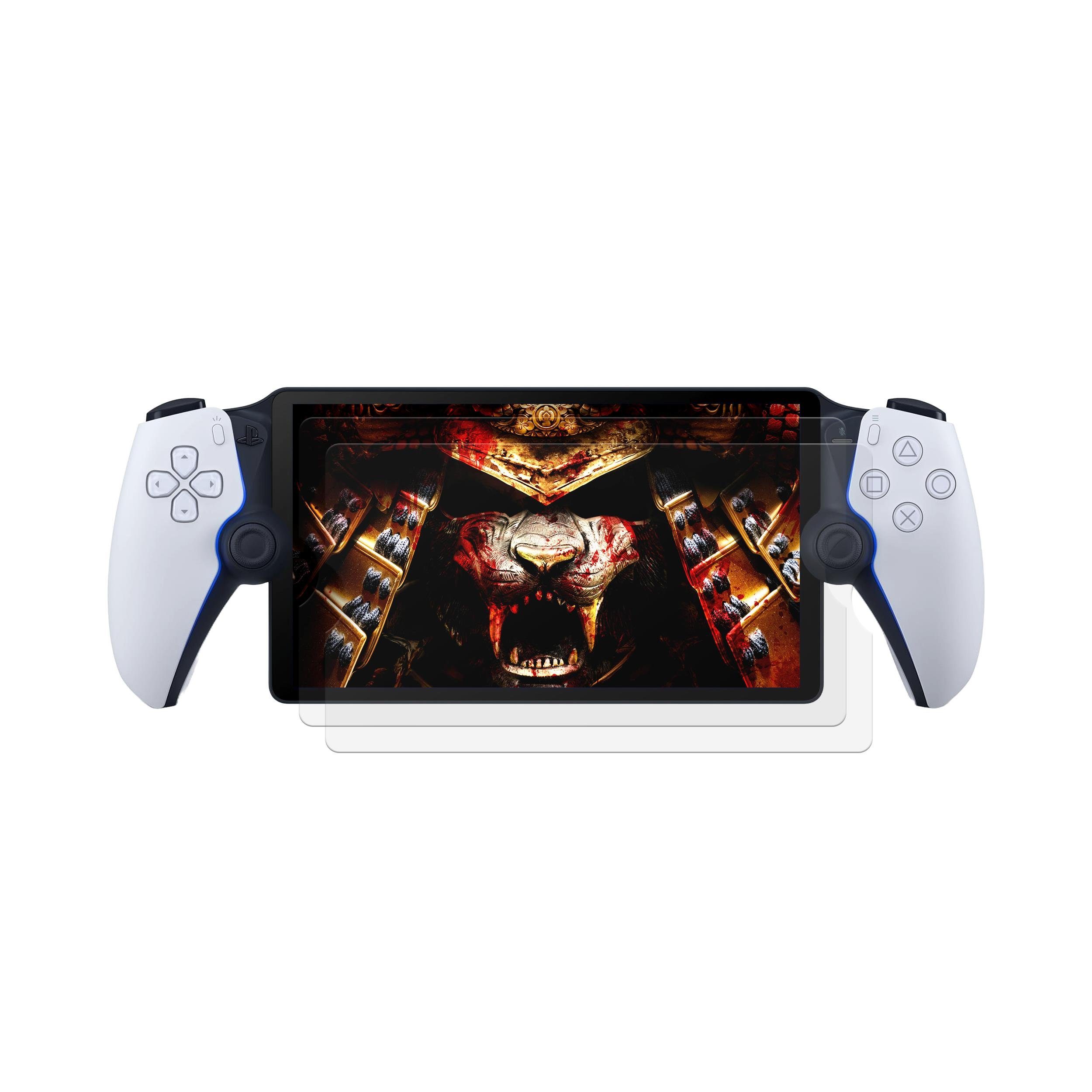 Protectorking Schutzfolie 2x 9H Panzernanoglas für Sony Playstation Portal 3D KLAR FLEXIBLER, (2-Stück), Flexibler Displayschutz, Panzerglas, Schutzglas, Schutzfolie 3D-KLAR