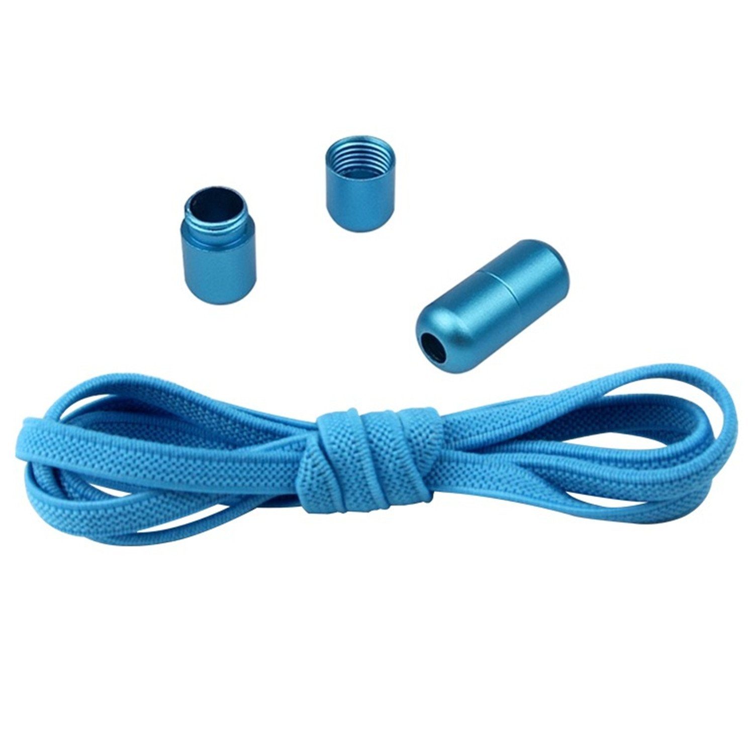 Olotos Schnürsenkel ohne Binden elastische Schuhbänder mit Schnellverschluss Metallkapsel, für Sneaker, Laufschuhe, Sporschuhe