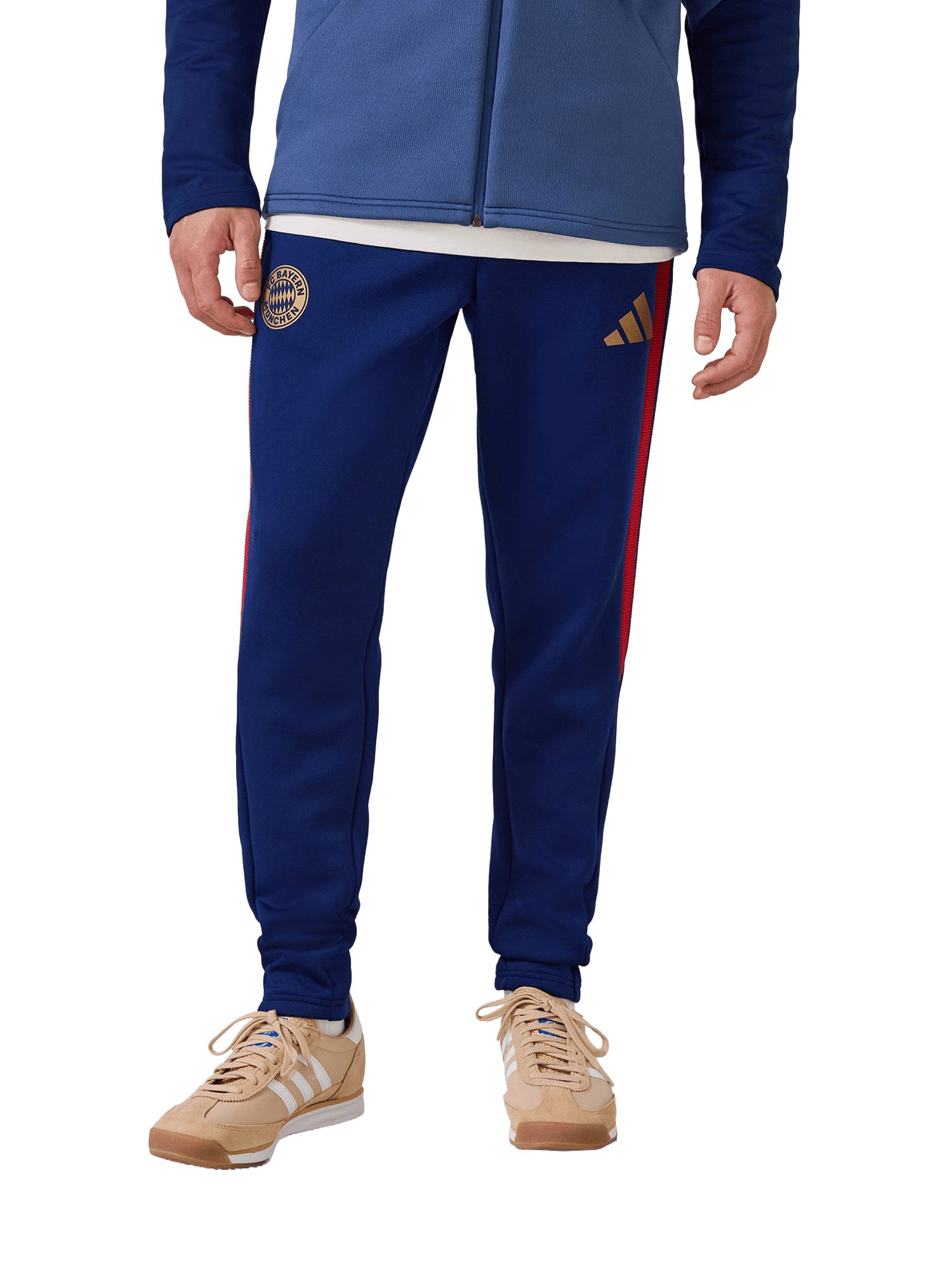 adidas Performance Sweathose FC Bayern München, Authentic Sweatpant Teamline, Herren, Blau