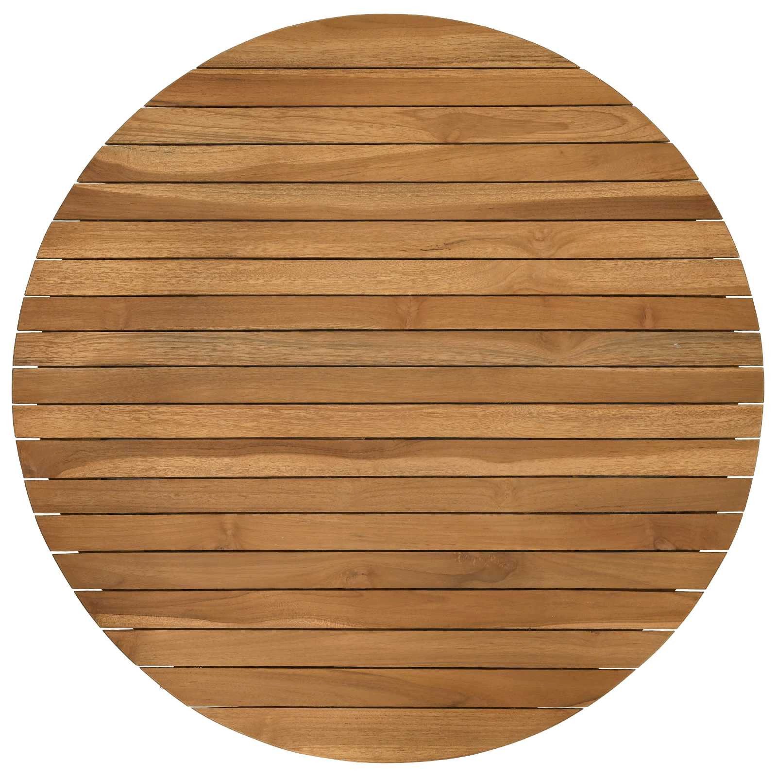 vidaXL Tischplatte Tischplatte Ø 70 x 3,5 Rund Massives holz Natur (1 St)