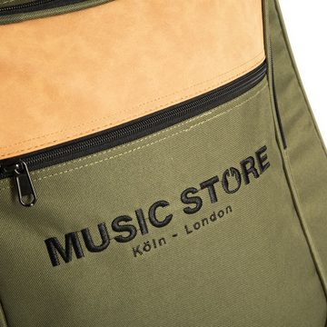 MUSIC STORE Gitarrentasche (Gig-Bag (Acoustic Guitar, Green) - Bag for acoustic guitars), Gig-Bag, Acoustic Guitar, Green