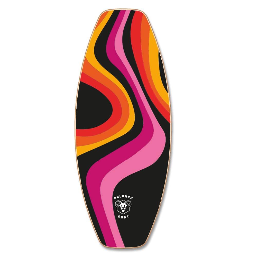Daffy Boards Balanceboard Allrounder Set mit Korkrolle - Design: Balance Goat Pro Model