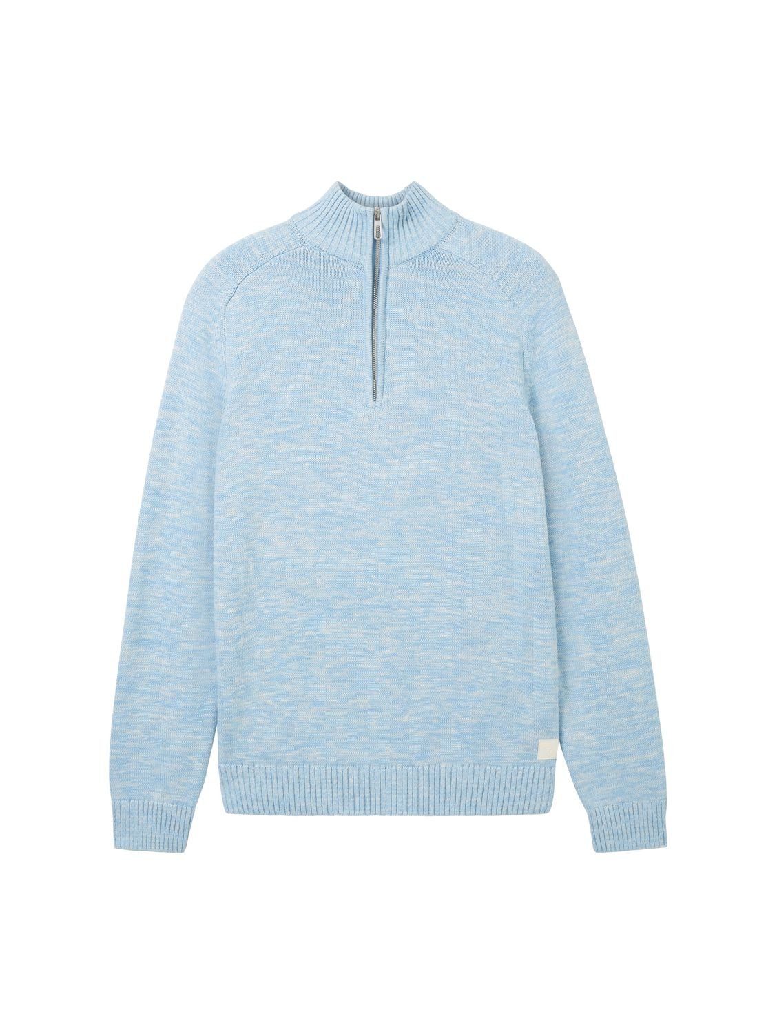 TOM TAILOR Strickpullover KNITTED TROYER aus Baumwolle