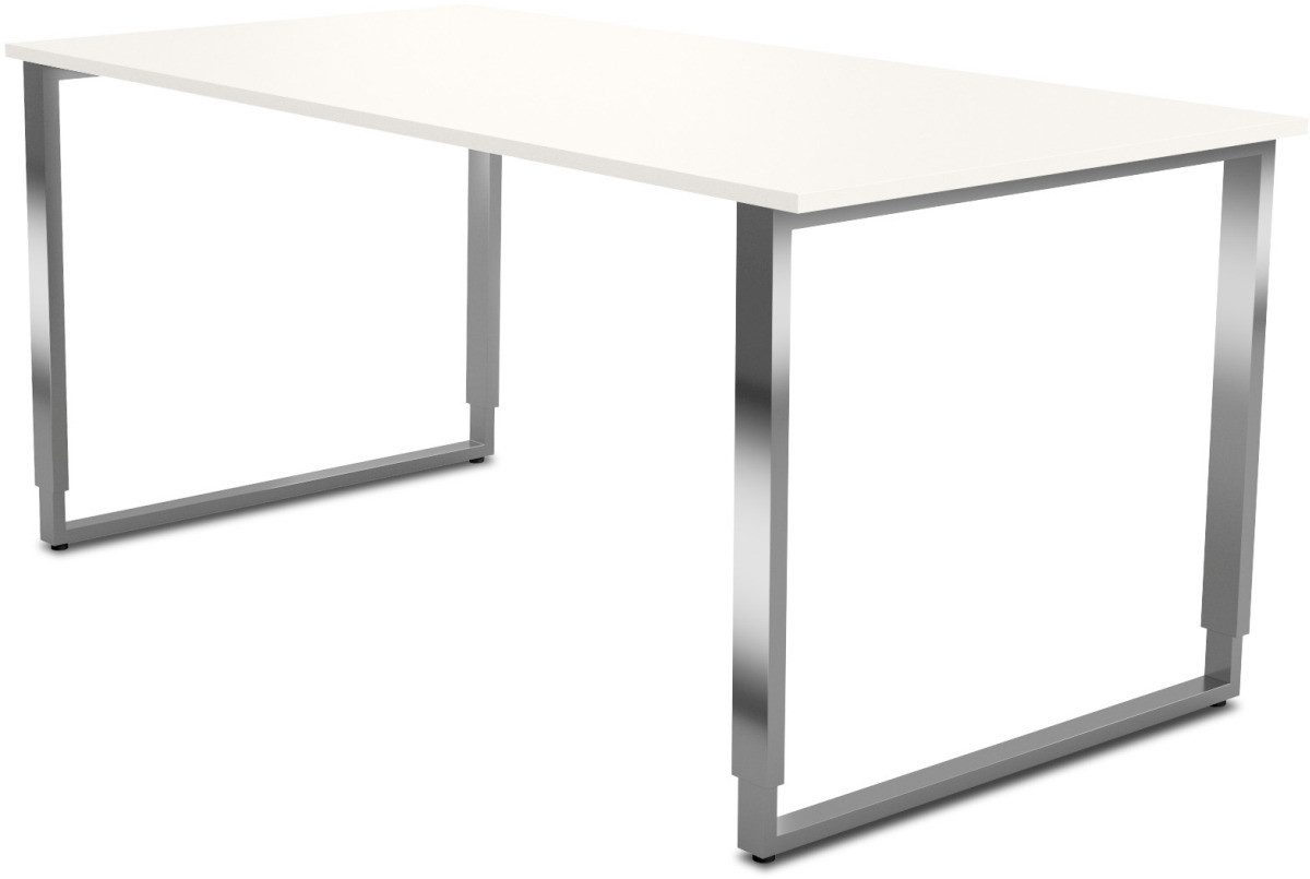 KERKMANN Schreibtisch Schreibtisch Aveto Bügelgestell 160x80x68-82cm höhenverstellbar weiß