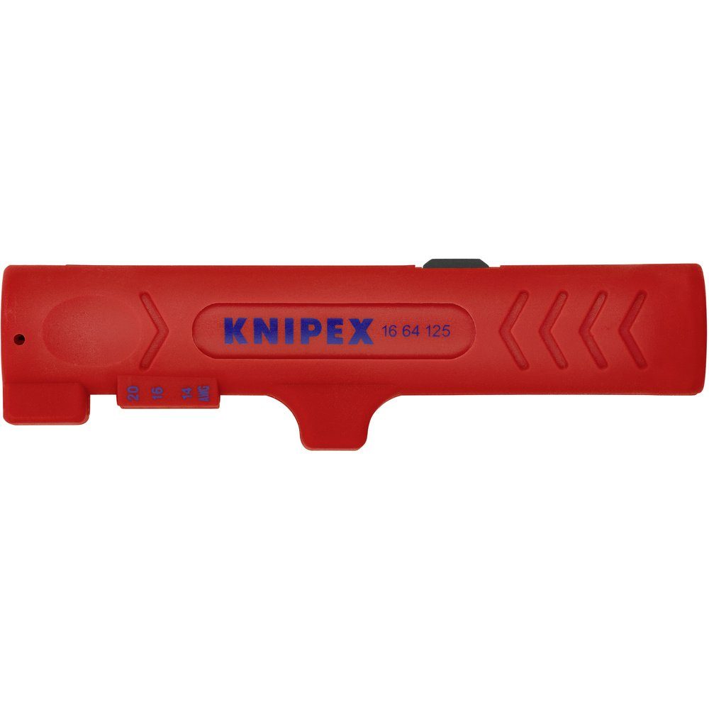 Knipex Kabelmesser Knipex 16 Flachkabel, 125 Rundka SB für 64 Geeignet Kabelentmanteler