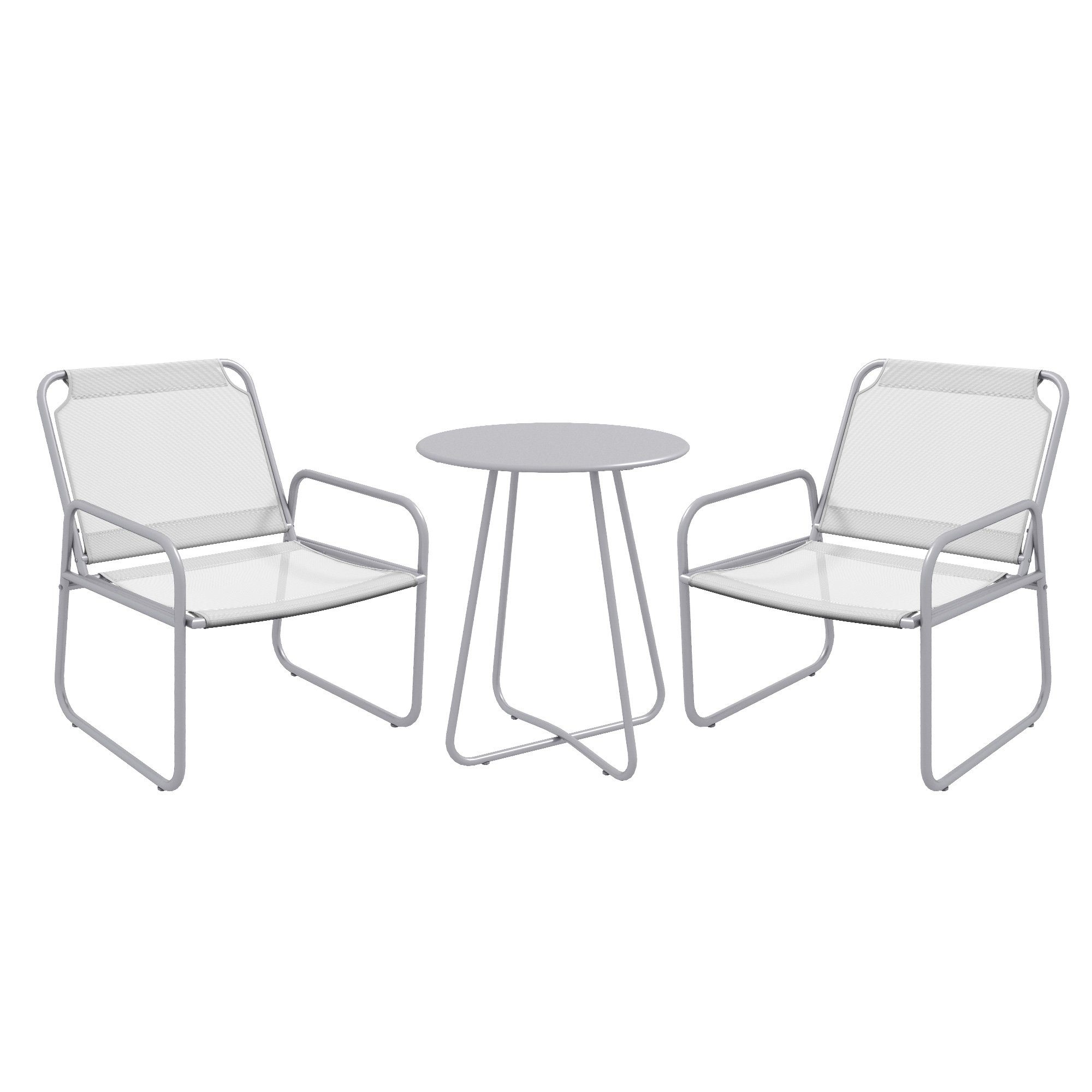 Outsunny Balkonset 3tlg. Bistro-Set, Balkonmöbel-Set inkl. günstig online kaufen