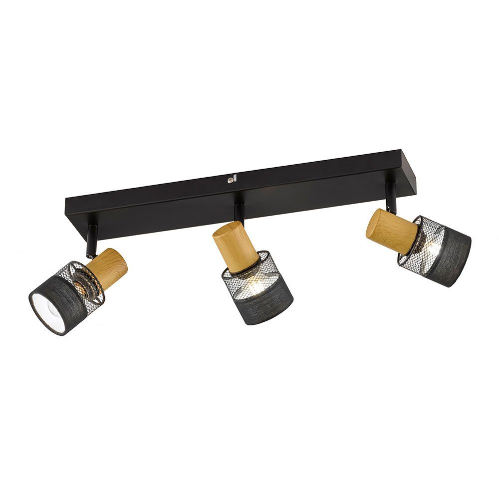 WOFI Deckenspot, Leuchtmittel nicht inklusive, Deckenlampe Spotleuchte Holz Esszimmerlampe