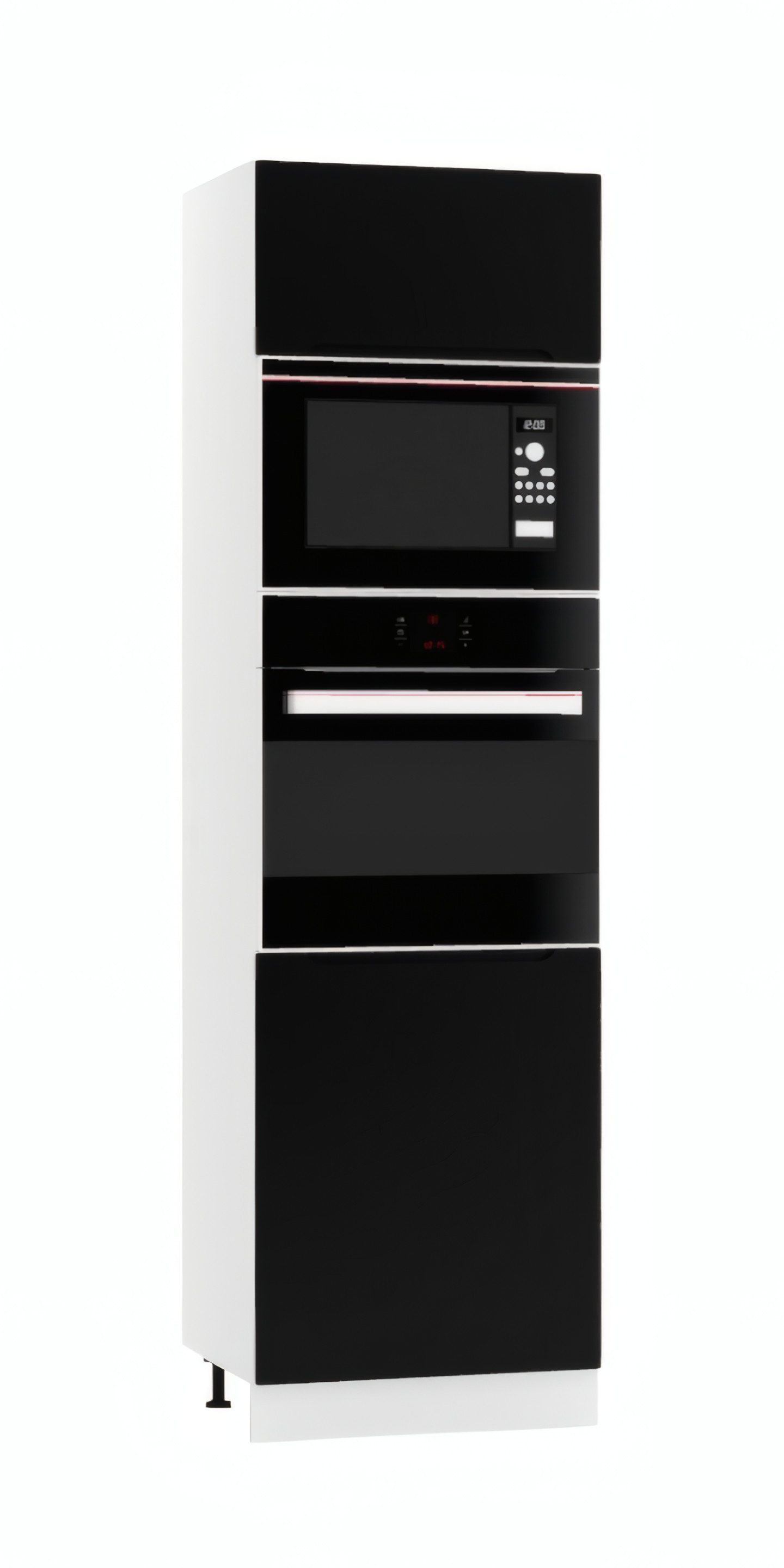 ROYAL24_MARKT Mikrowellenumbauschrank D60PK MVP/L - Zivora - Stilvolles Küchenelement (Küchen Mikrowellenumbauschrank, 1-St., Premium - Zivora) Feinste Qualität - Modern - Zeitlos