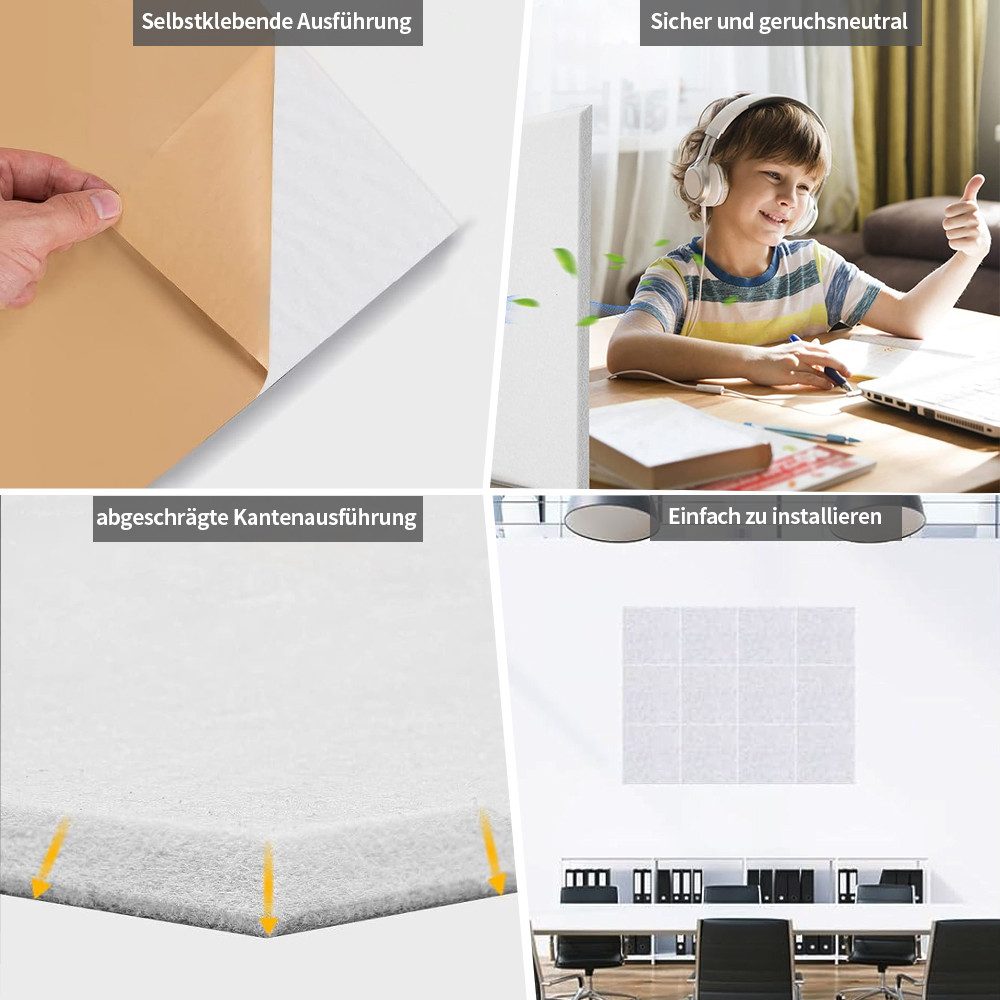 PFCTART Schallschutzpaneel Polyester-Filz Original Akustik-Absorptionsplatt günstig online kaufen