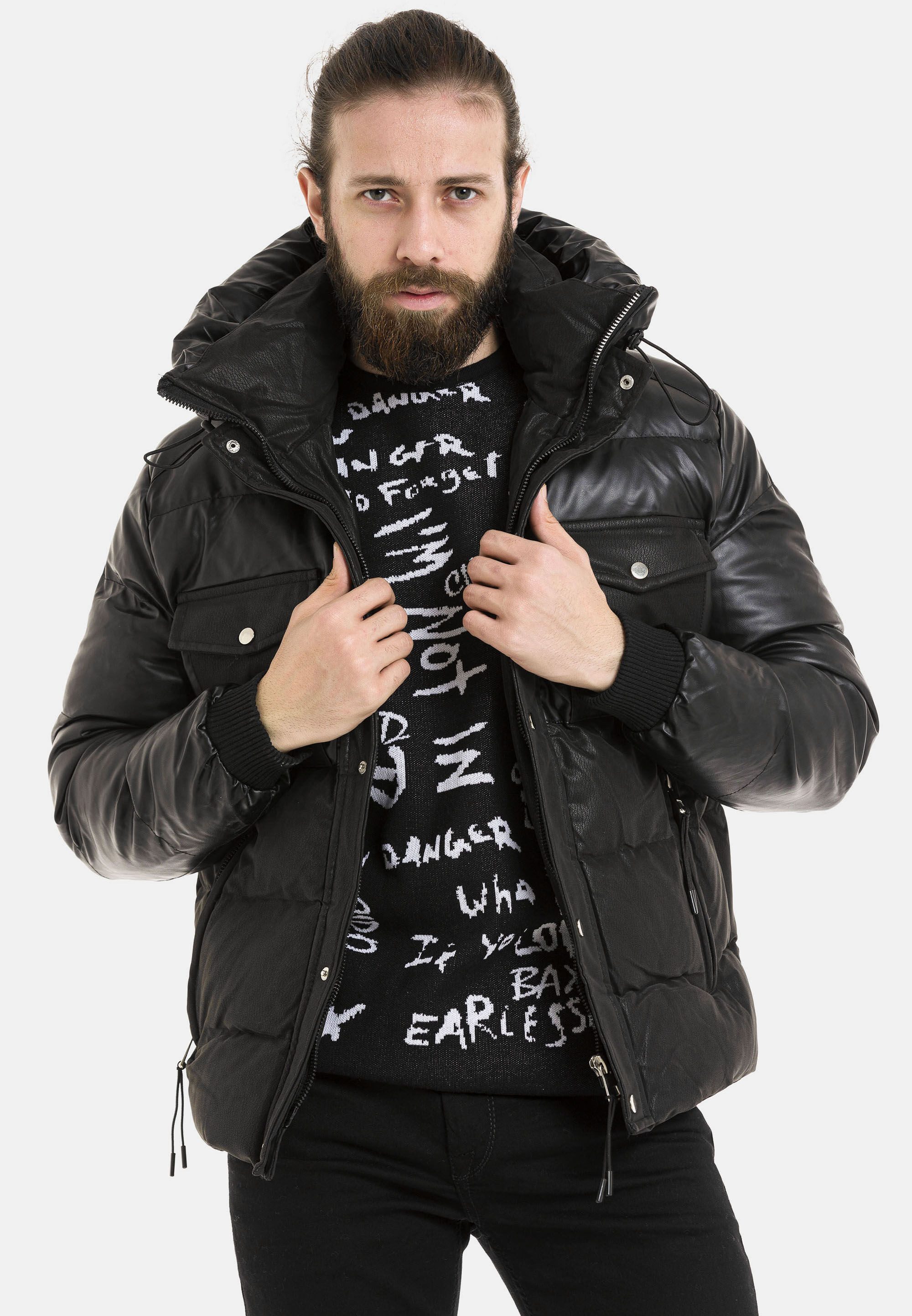 Cipo & Baxx Winterjacke Jacke mit Kapuze