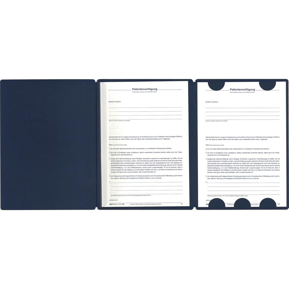 RNK Verlag Organisationsmappe Patientenverfügung für 2 Personen mit Vorsorgemappe, Für 2 Personen, Vorsorgevollmacht, FAQ-Erklärungen, Hinweiskarten