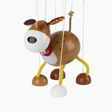 goki Handpuppe Marionette Hund (1-tlg), Leicht zu bedienen, sehr beweglich.