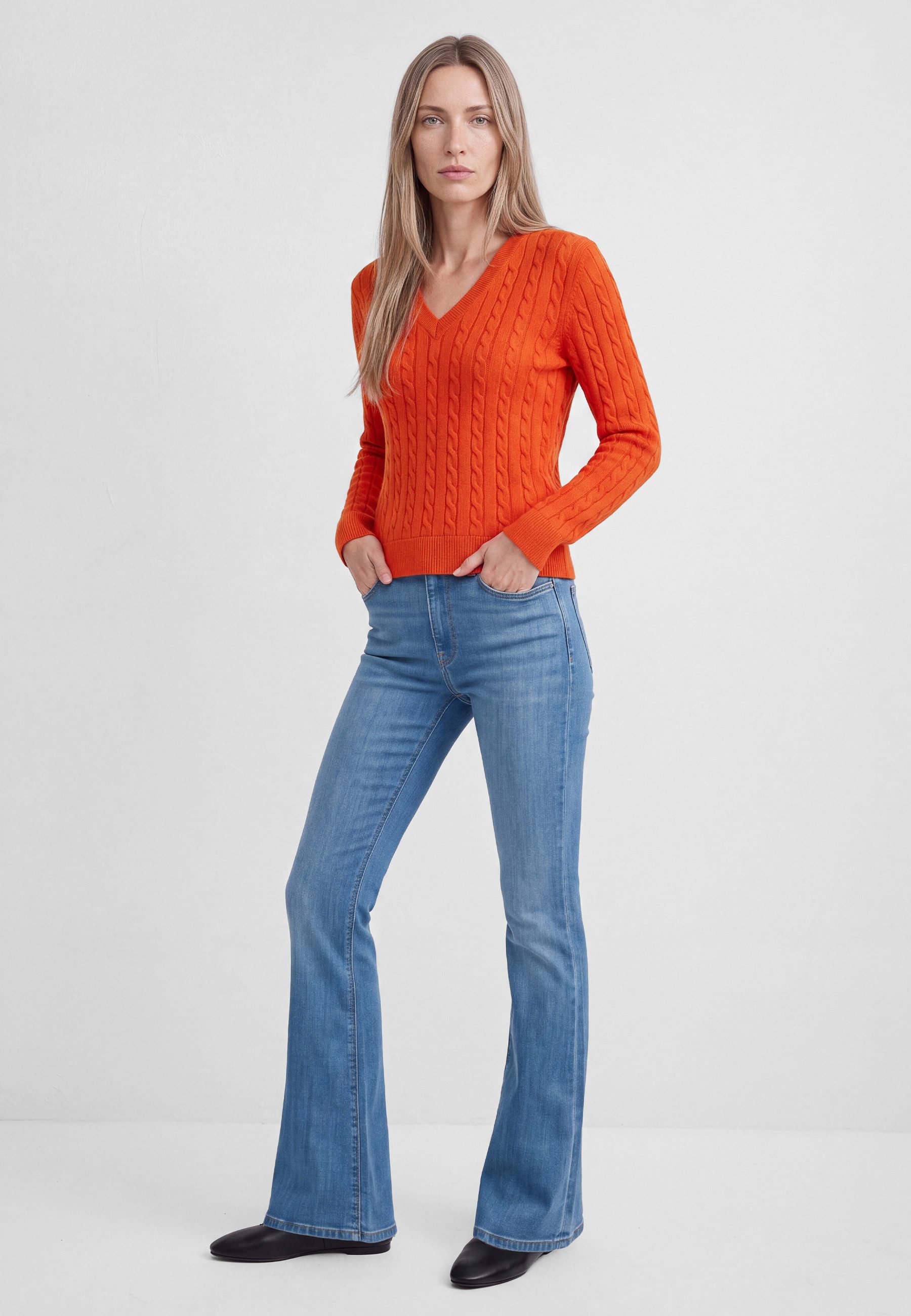 Mavi Langarmshirt V-NECK SWEATER Pullover Feinstrick