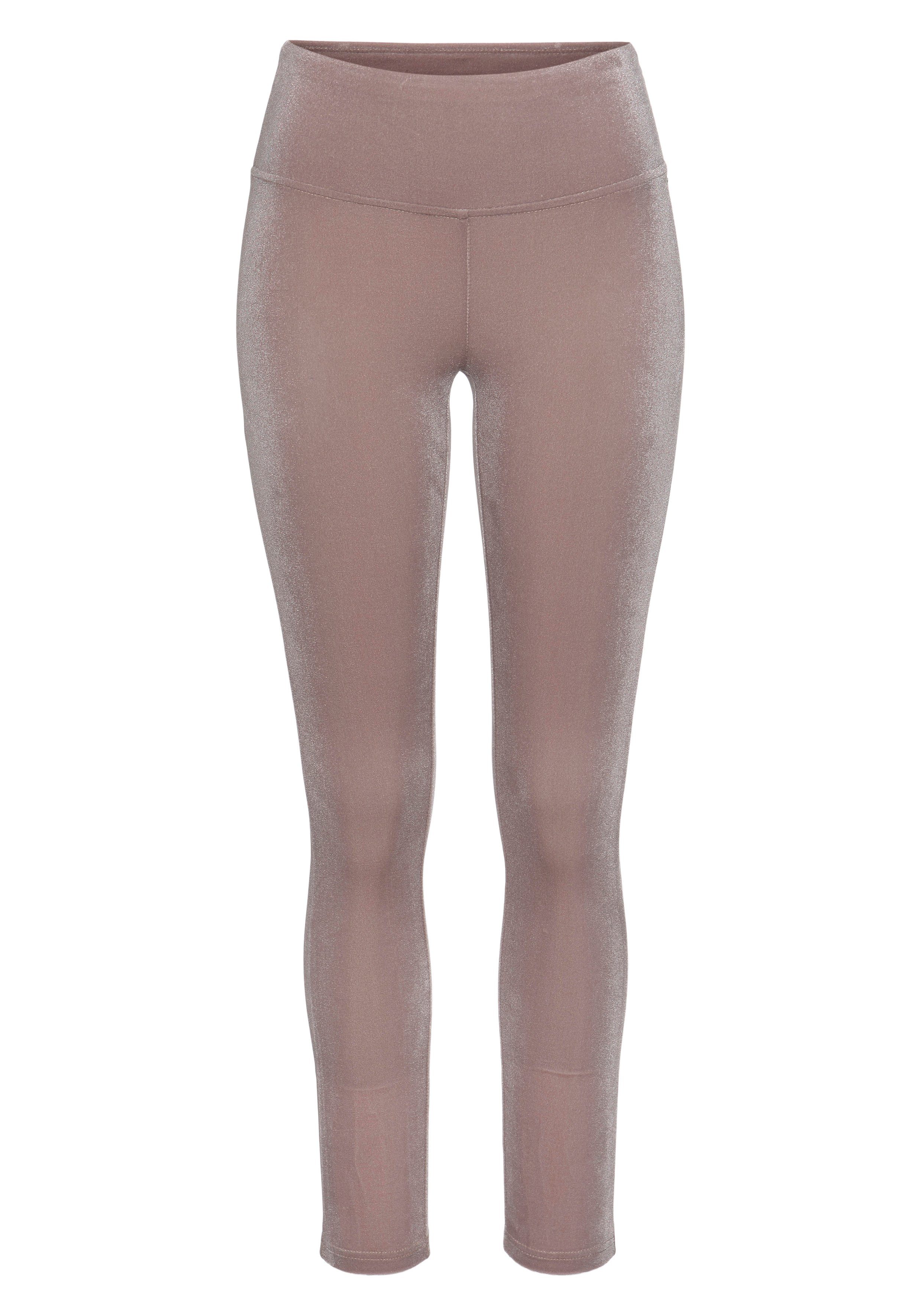 LASCANA Leggings in weicher, elastischer Samtoptik günstig online kaufen