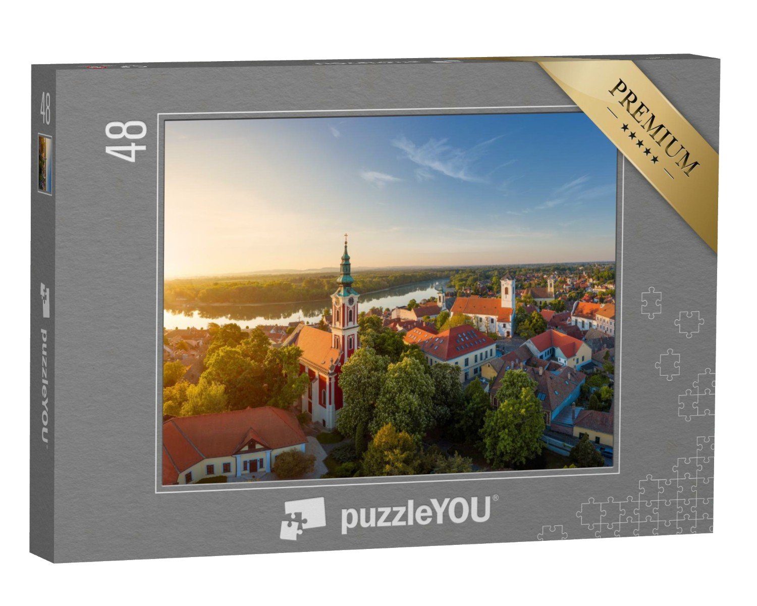 puzzleYOU Puzzle Stadt Szentendre an der Donau, 48 Puzzleteile, puzzleYOU-Kollektionen Donau, Serbien