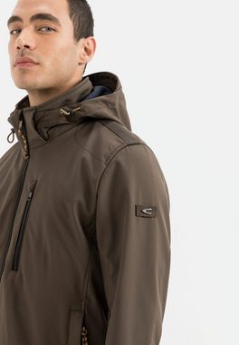 camel active Softshelljacke mit Stehkragen und Kapuze