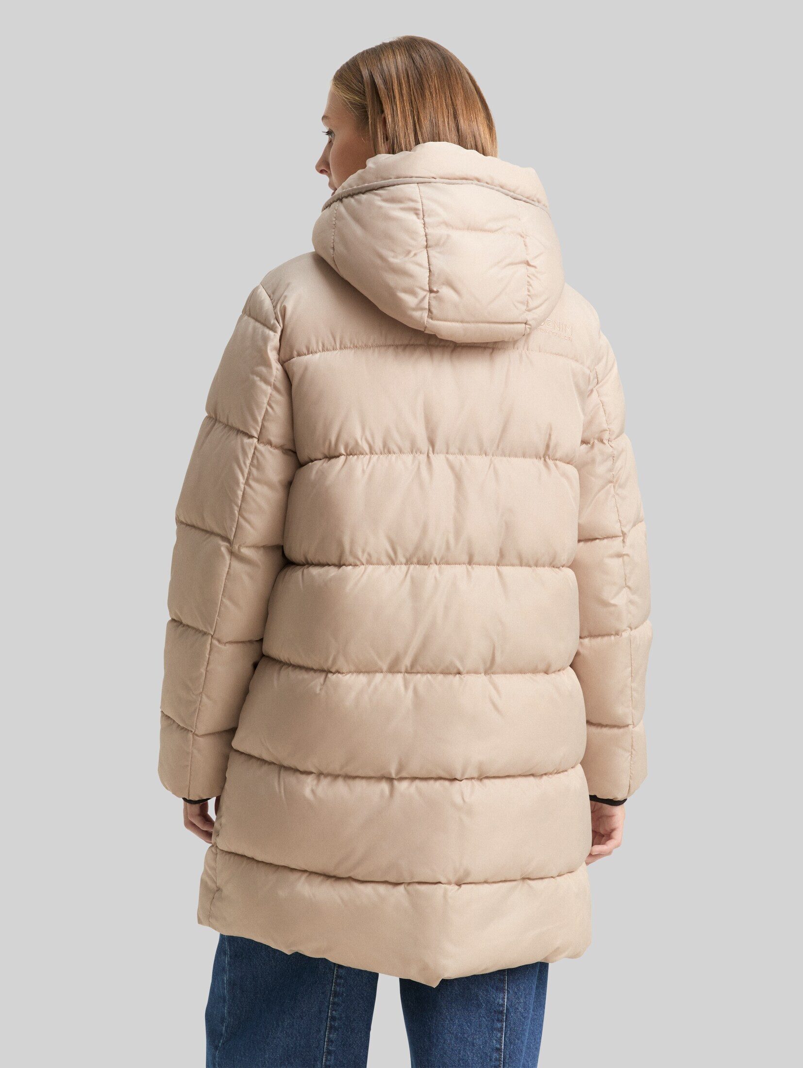 TOM TAILOR Denim Steppmantel Jacken Puffer-Mantel mit Kapuze