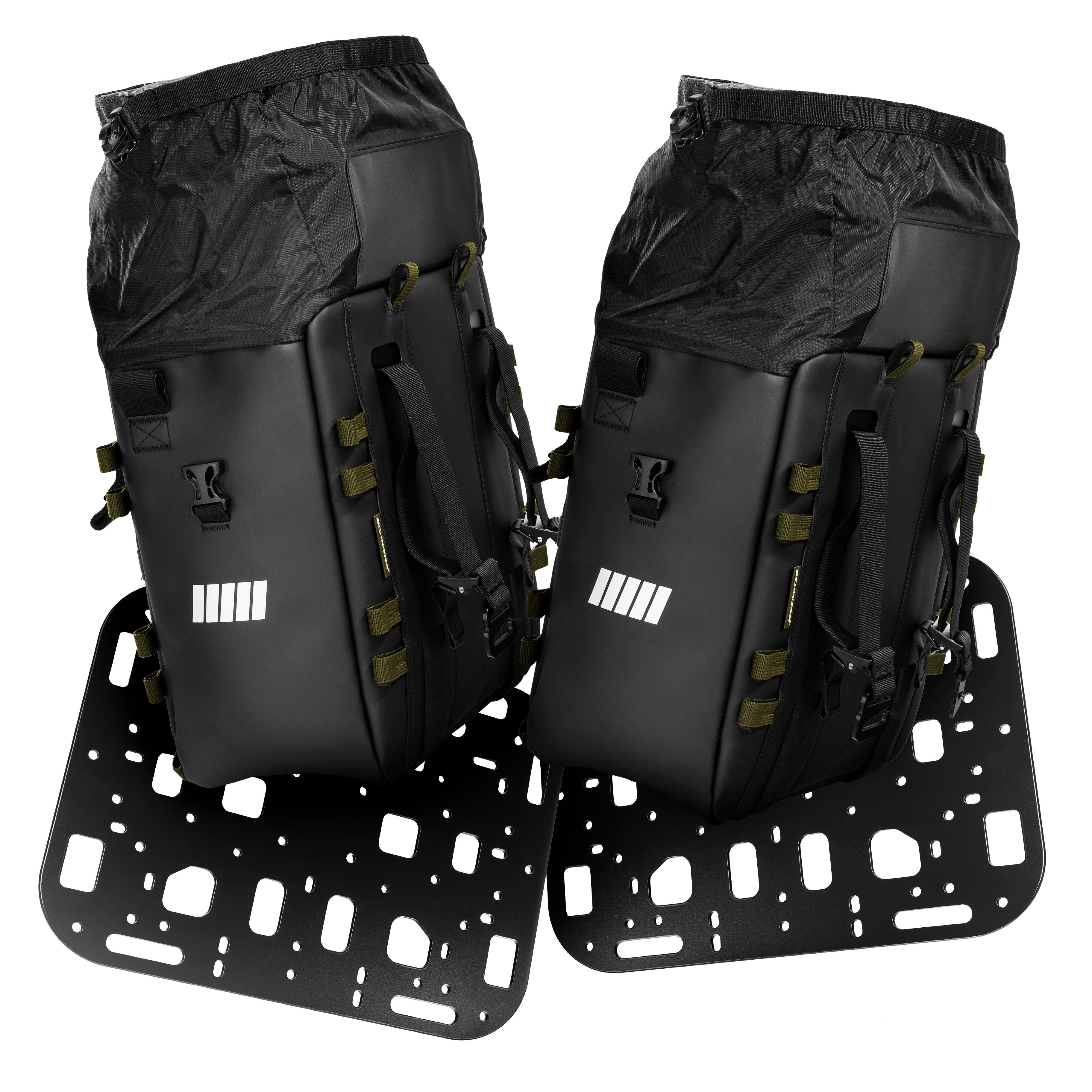 Gepäckträgertasche SCHNORR SC-32 Motorrad-Satteltaschen M (2) + Montageplatten 16-20 mm