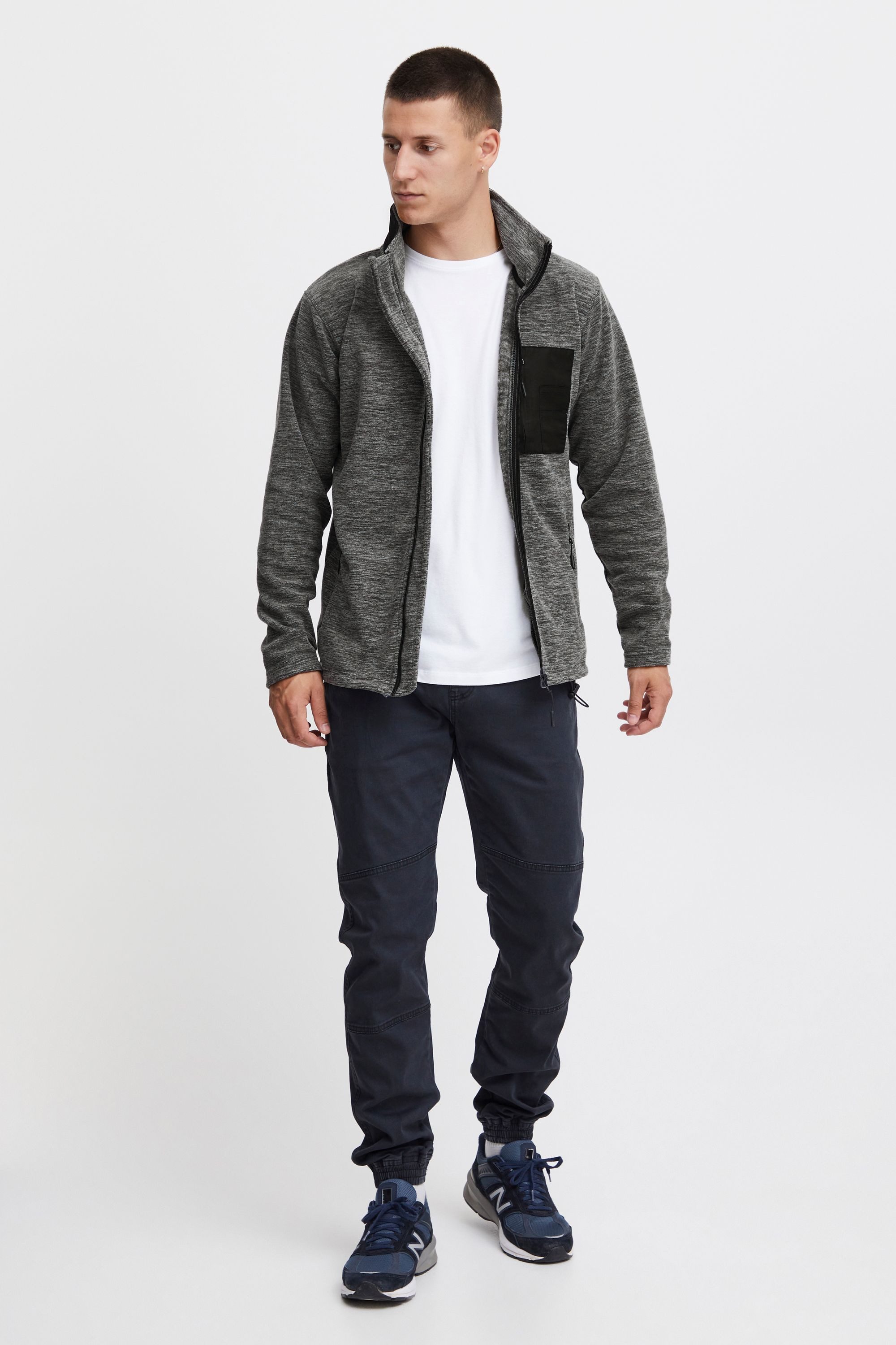 Indicode Fleecejacke IDWilton Herren Fleecejacke mit Stehkragen günstig online kaufen