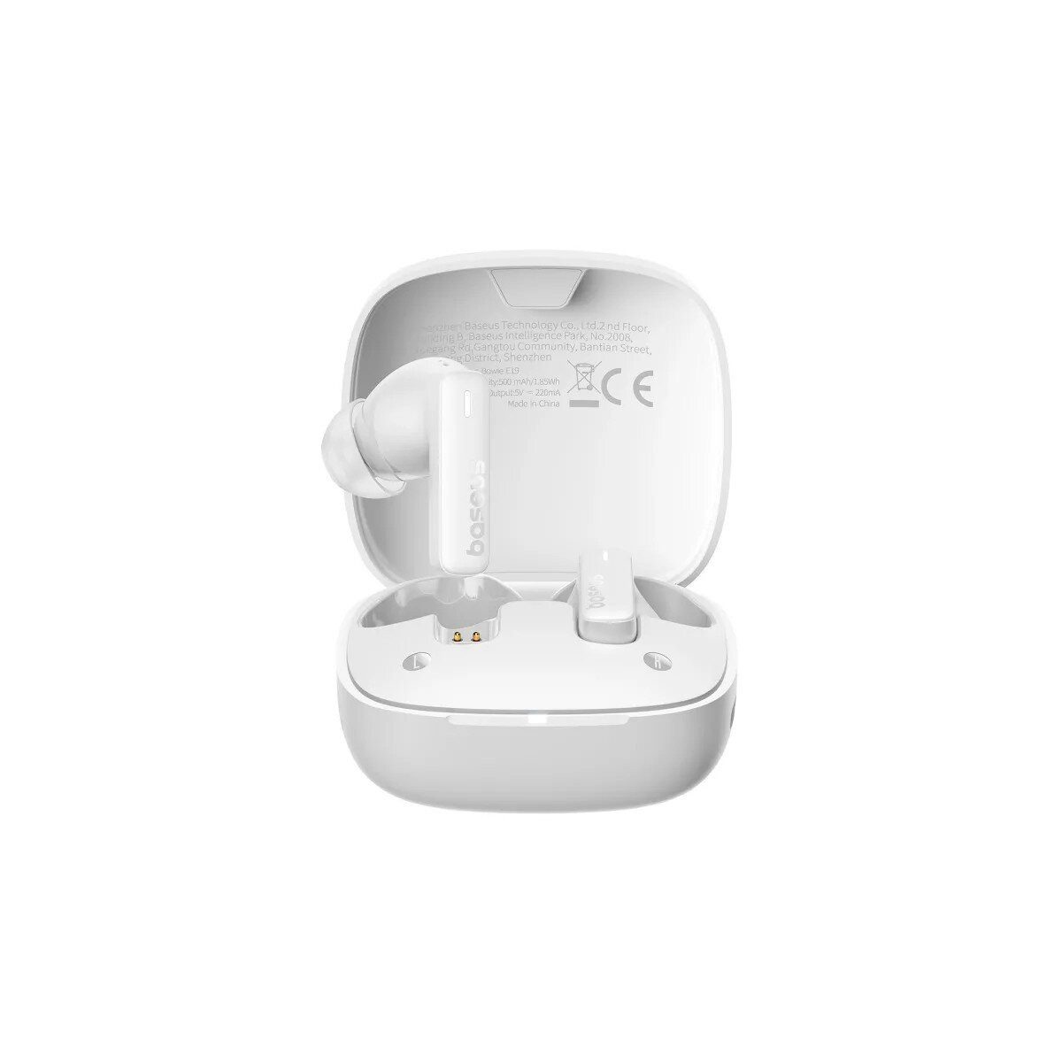 Baseus Baseus Bowie E19 TWS Bluetooth Kopfhörer Weiß Bluetooth-Kopfhörer