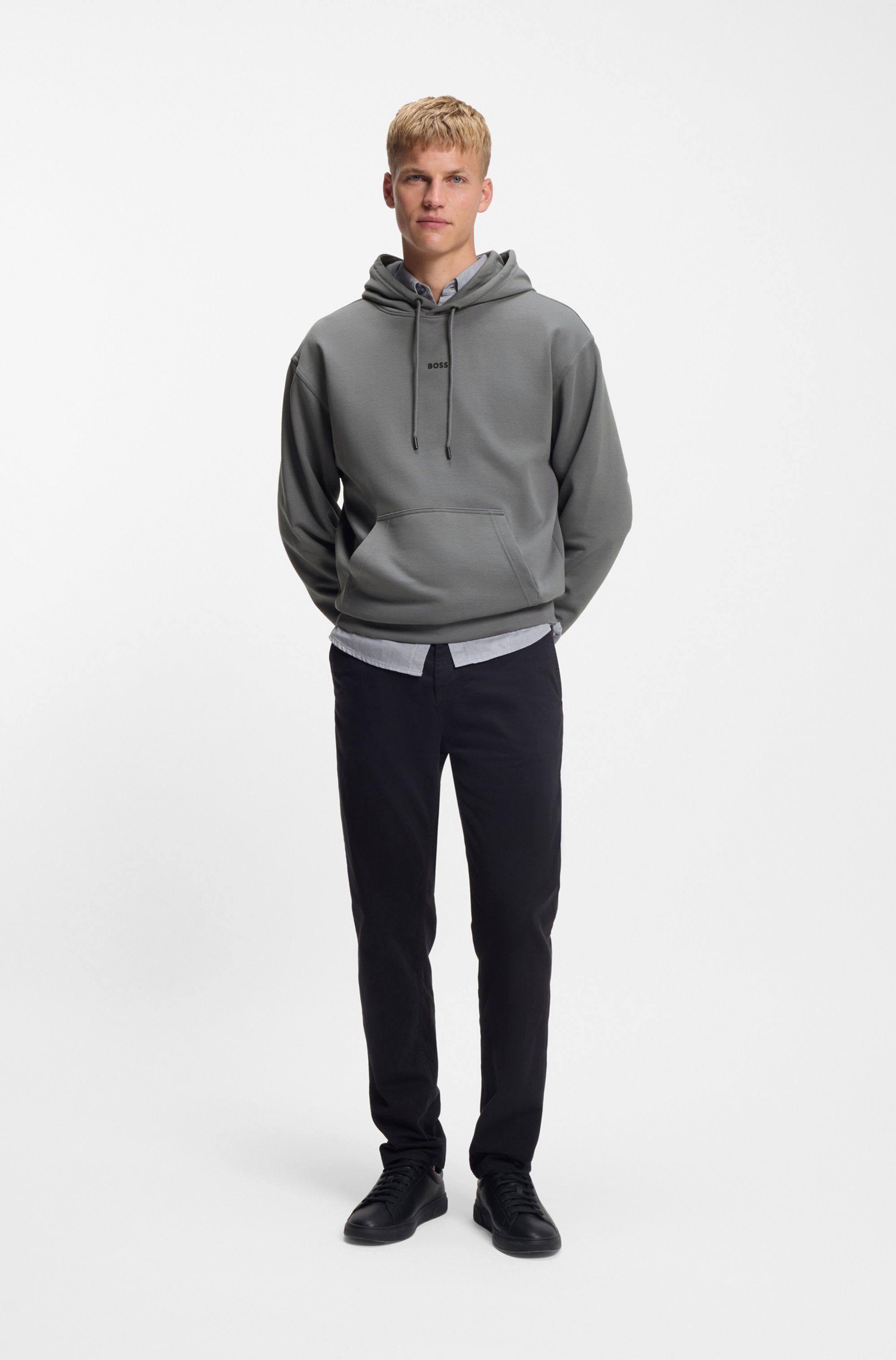BOSS ORANGE Kapuzensweatshirt WeSmallhood mit Kängurutasche