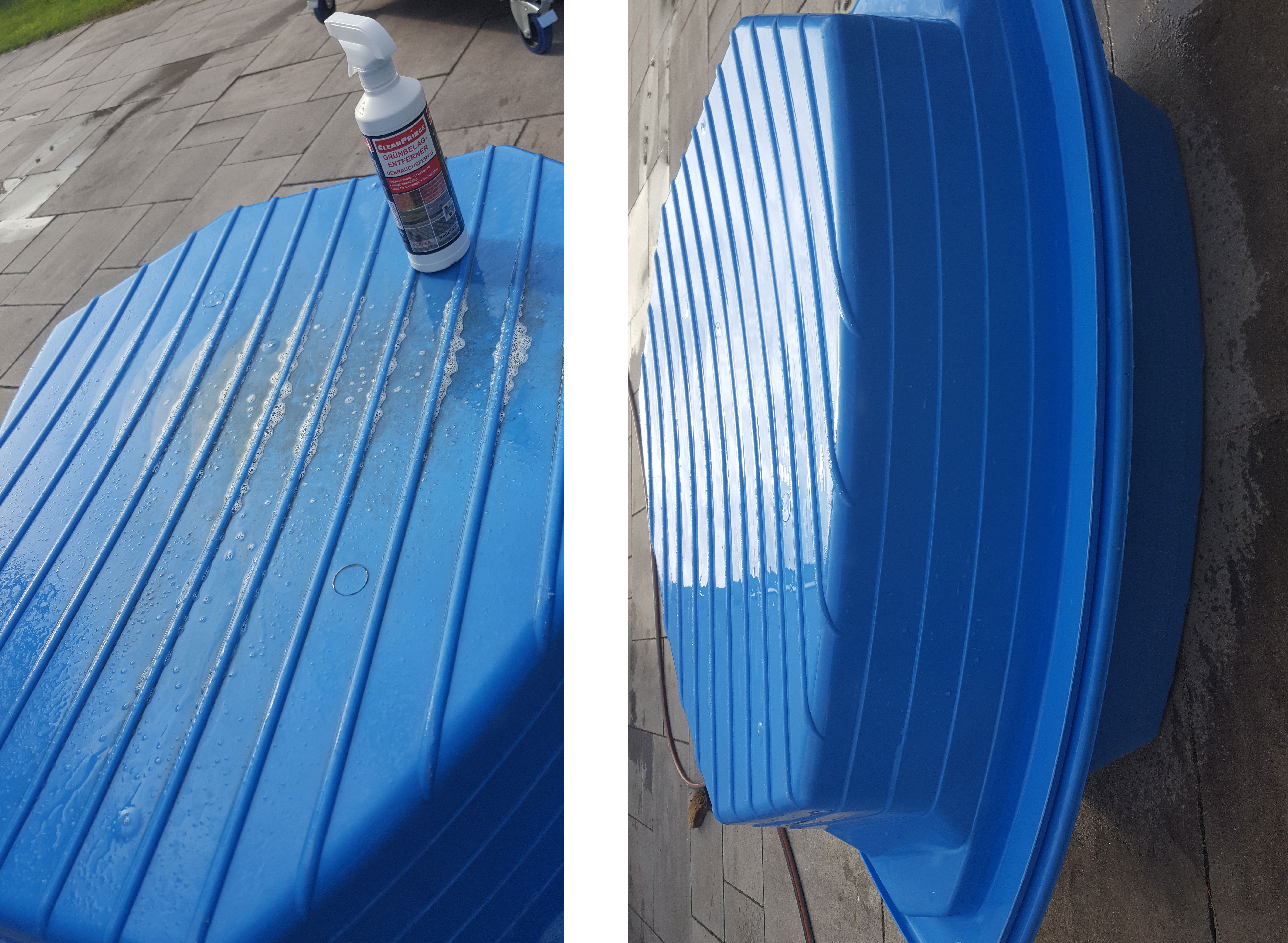 CleanPrince Grünbelag-Entferner Hochkonzentrat - reinigt selbsttätig Grünbelagentferner (selbsttätige Wirkungsweise)