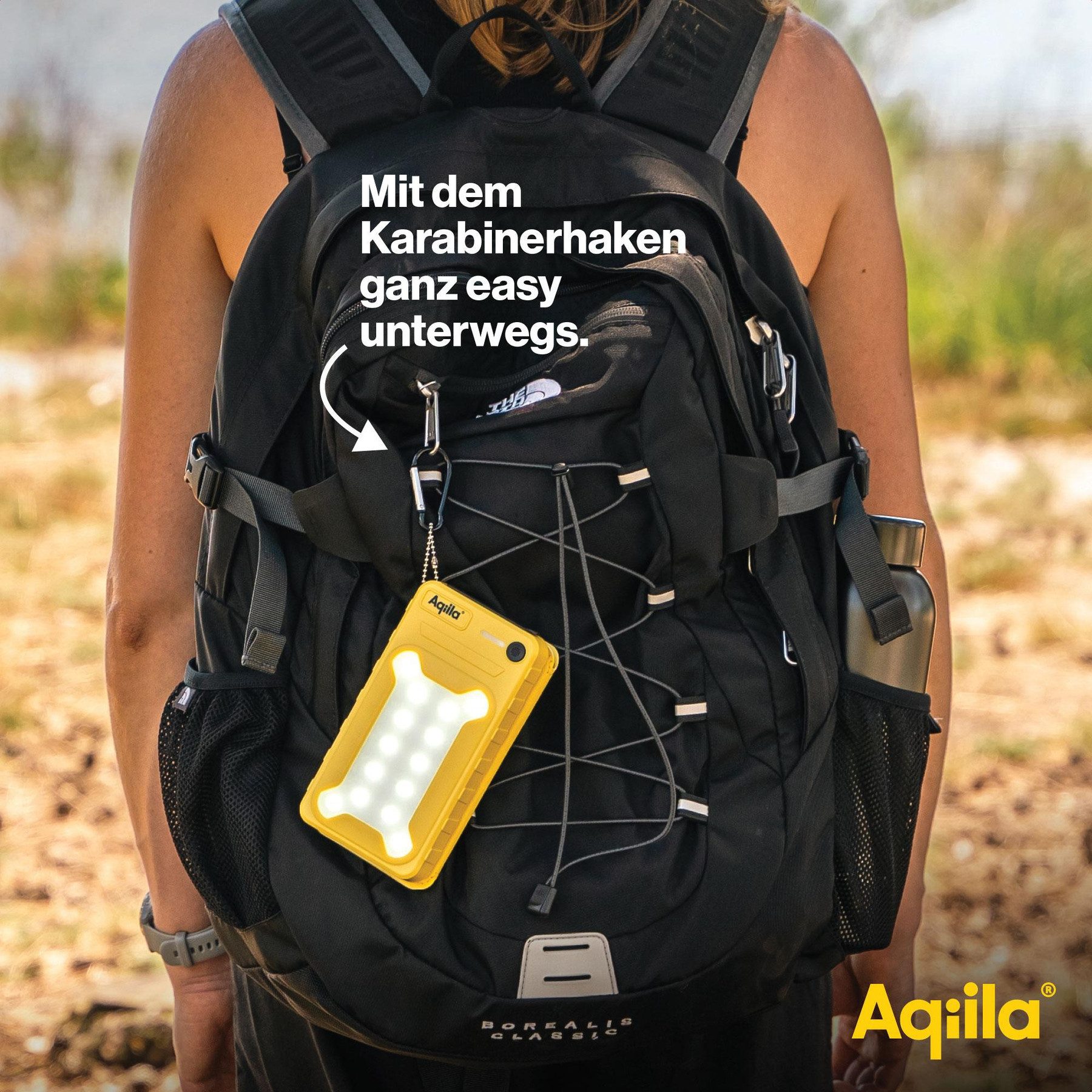Aqiila AQIILA Solar Powerbank Powerbird BS10, 20 W, 10.000mAh, USB-A, USB-C Powerbank